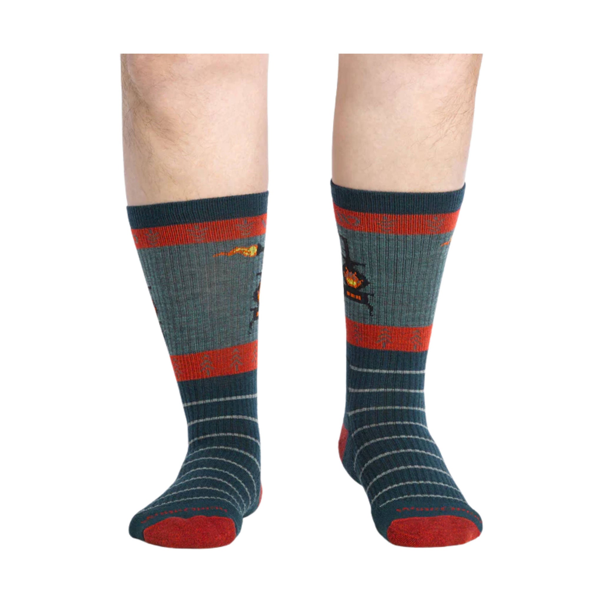 Wide Open Men's Stoked Cushioned Crew Socks - Juniper by Lenny's Shoe & Apparel