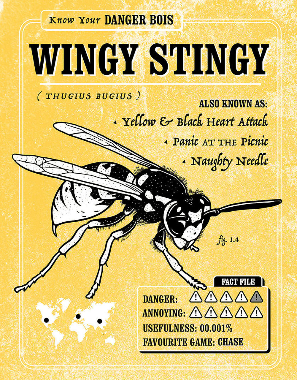 Tin Sign - Wingy Stingy by Homeportonline
