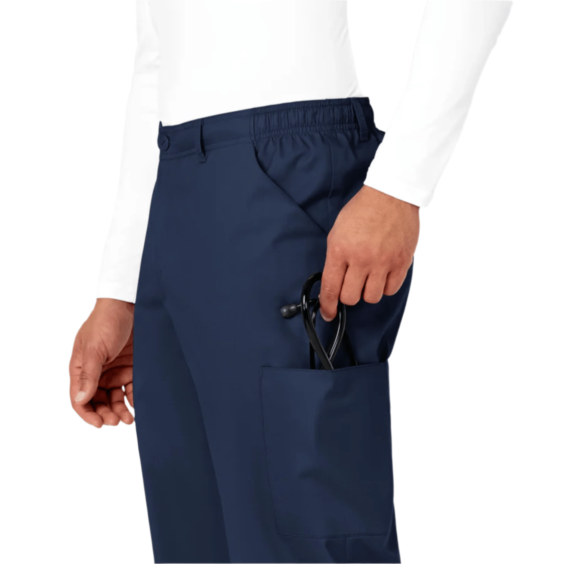 Wink Men's Cargo Scrub Pant - Navy Blue by Lenny's Shoe & Apparel