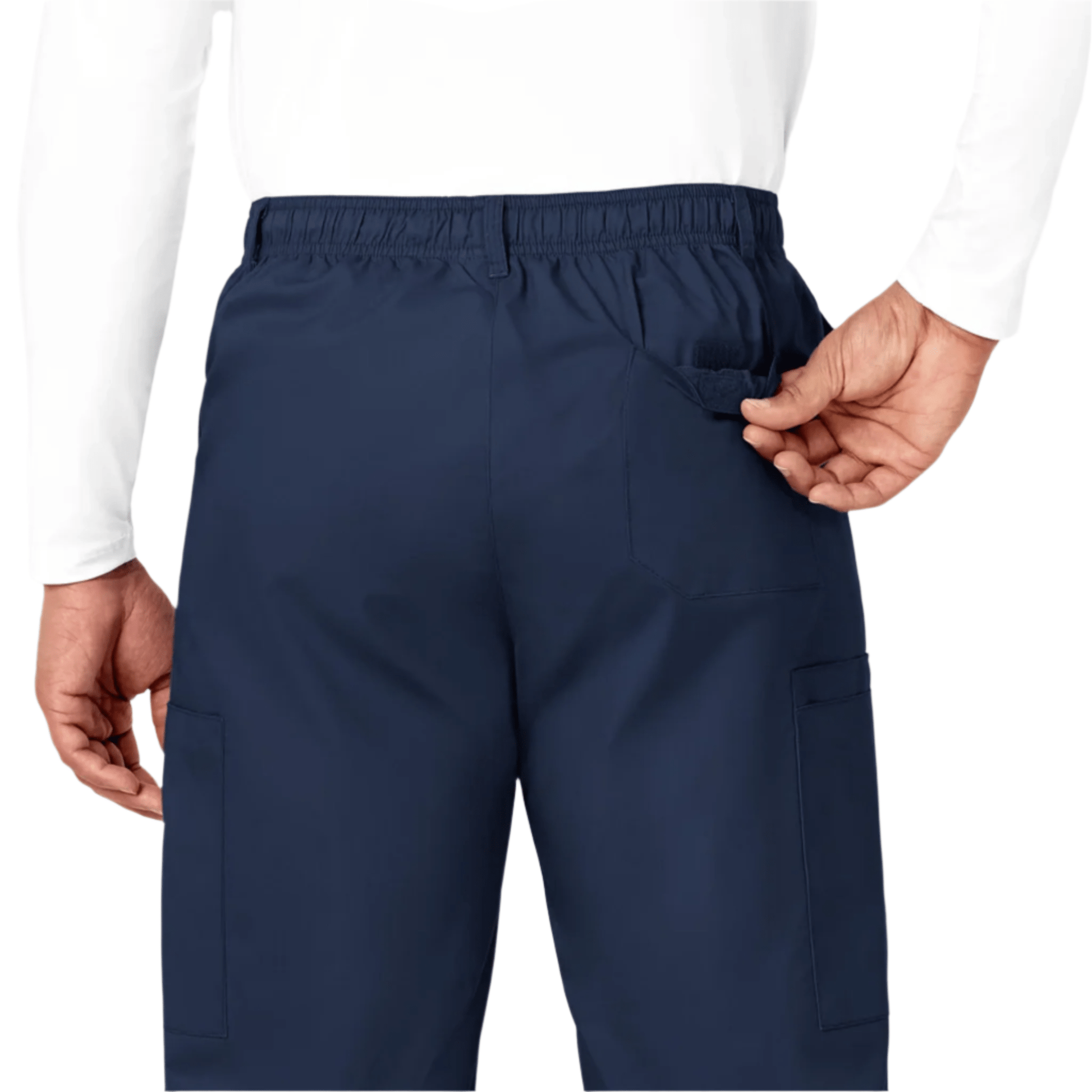 Wink Men's Cargo Scrub Pant - Navy Blue by Lenny's Shoe & Apparel