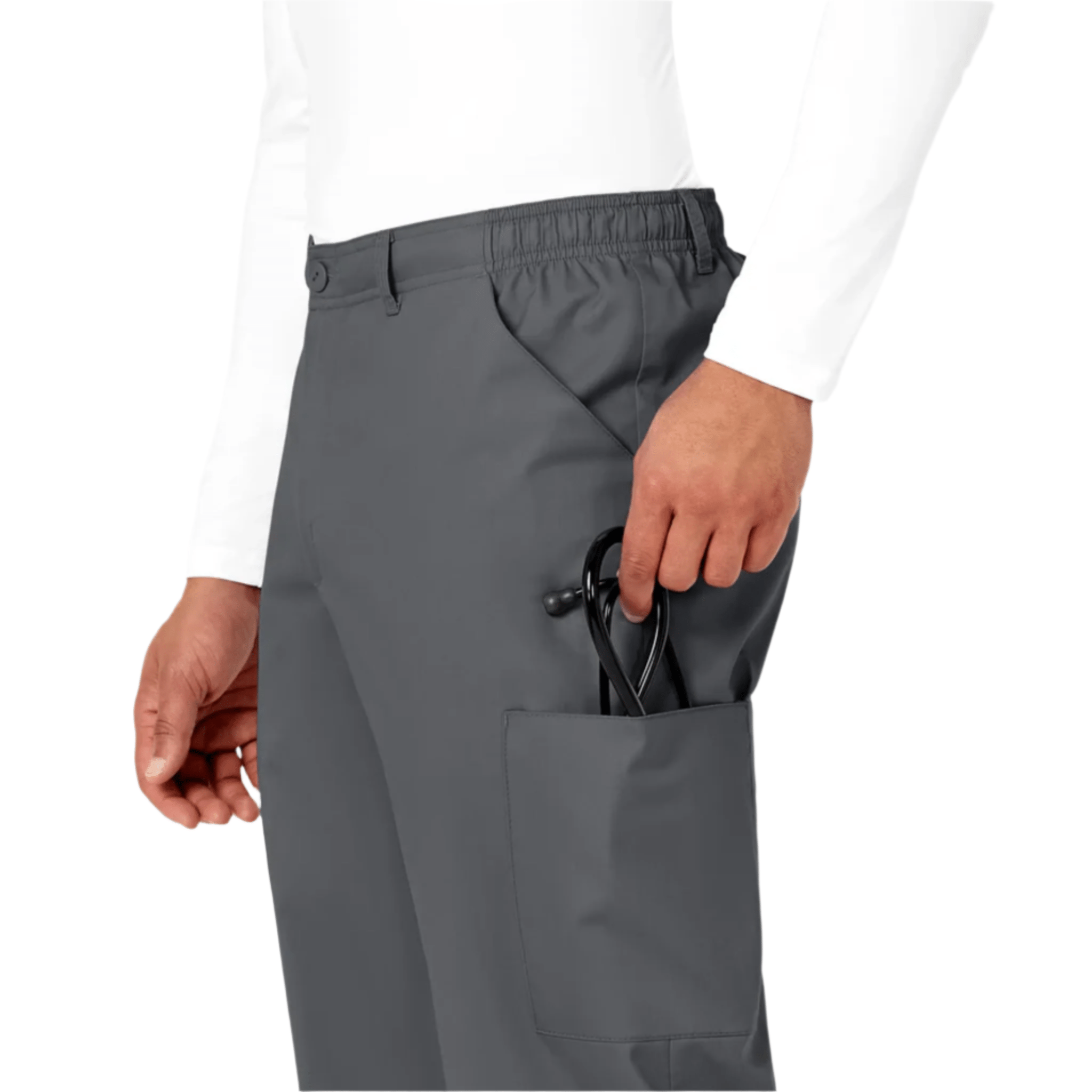 Wink Men's Cargo Scrub Pant - Pewter by Lenny's Shoe & Apparel