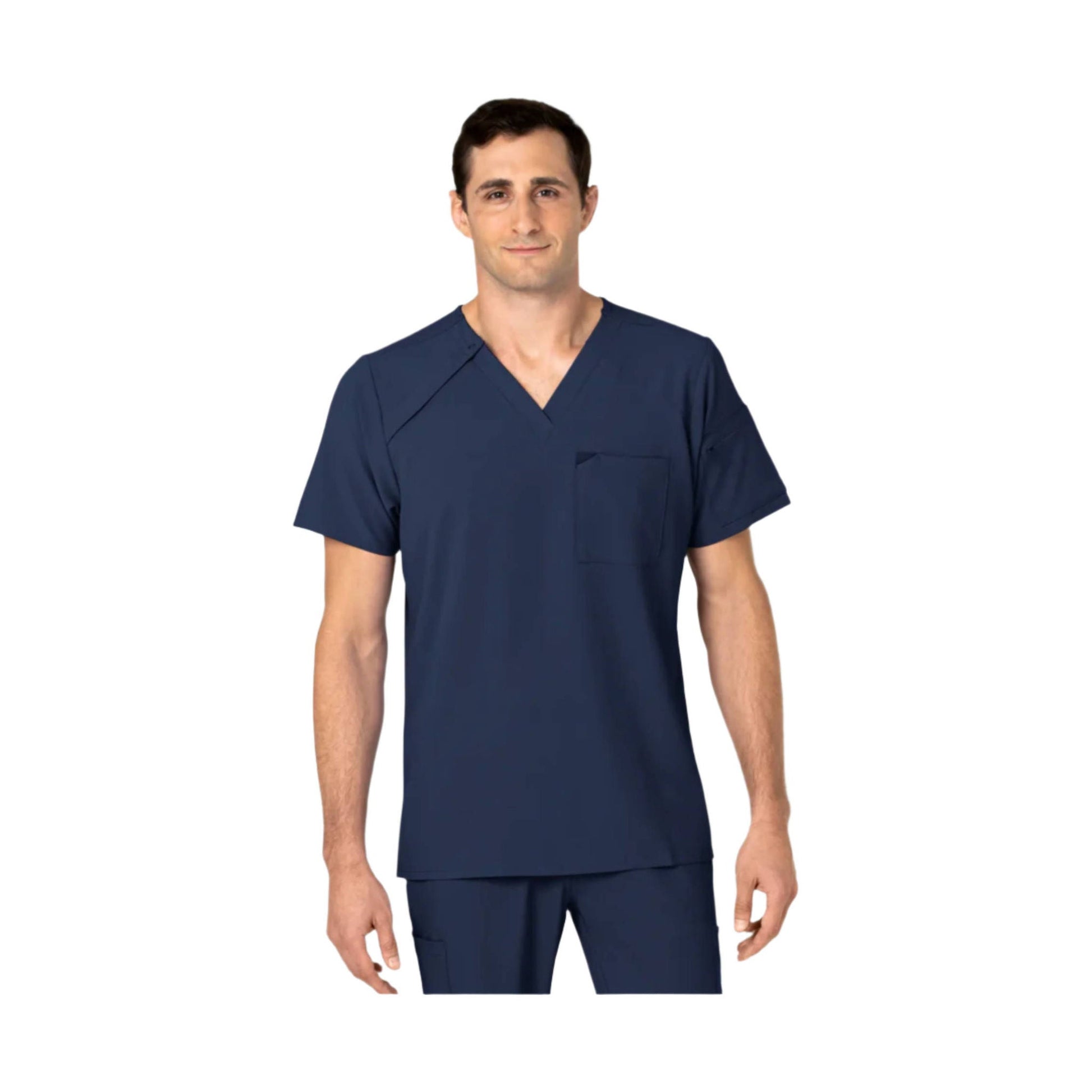 Wink Men's EZ Zip Scrub Top - Navy by Lenny's Shoe & Apparel