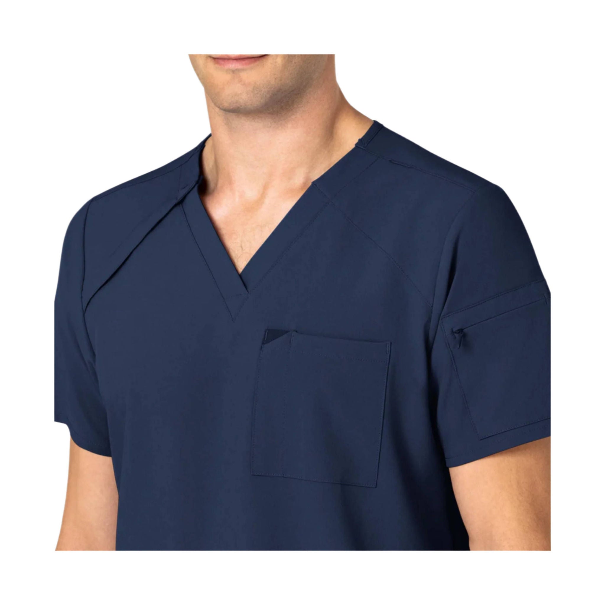 Wink Men's EZ Zip Scrub Top - Navy by Lenny's Shoe & Apparel