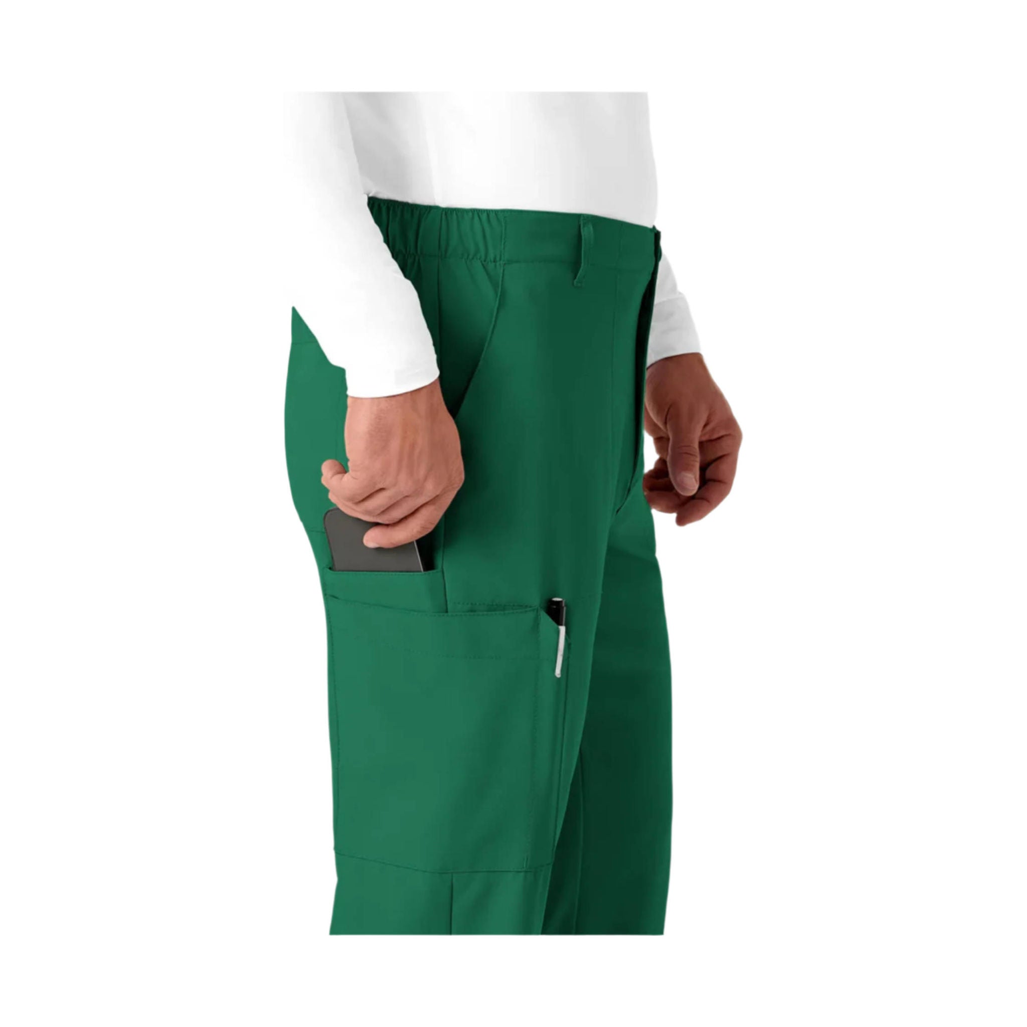 Wink Men's Flat Front Cargo Scrub Pant - Hunter by Lenny's Shoe & Apparel