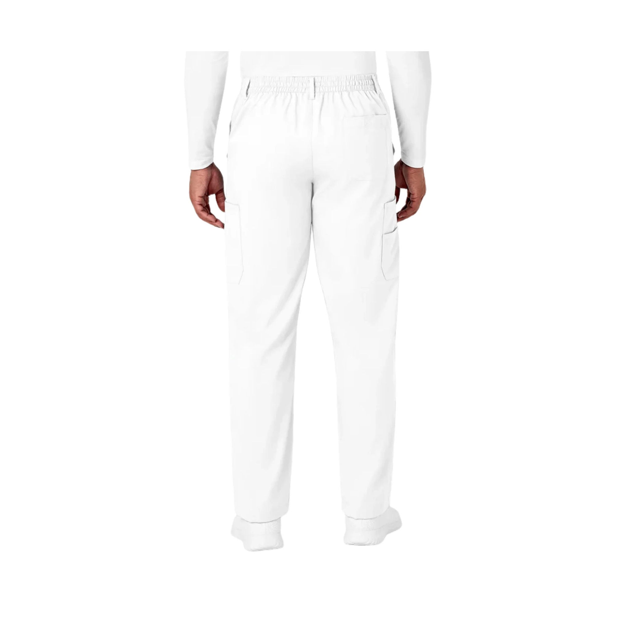 Wink Men's Pro Cargo Scrub Pant - White by Lenny's Shoe & Apparel