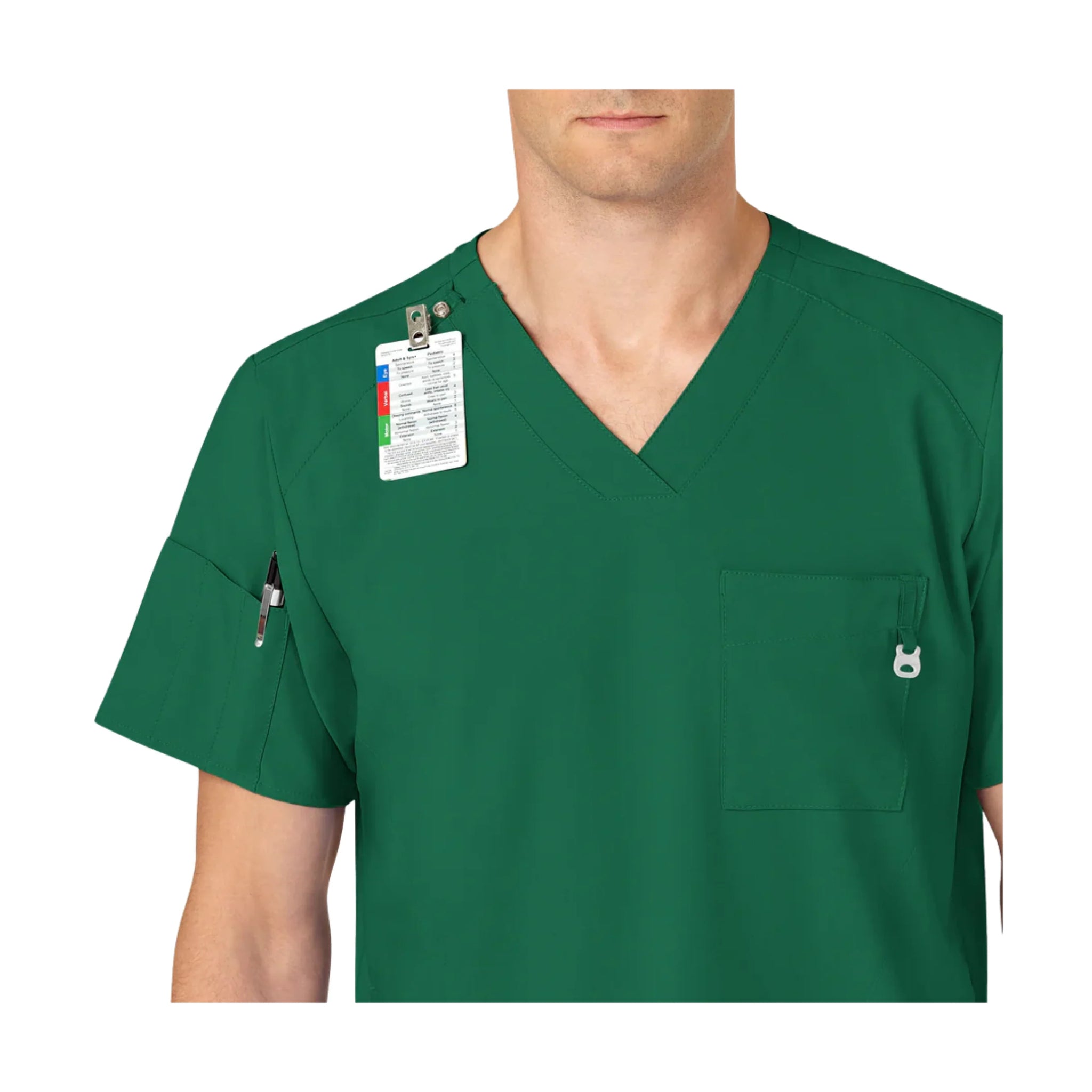 Wink Men's V Neck Scrub Top - Hunter by Lenny's Shoe & Apparel