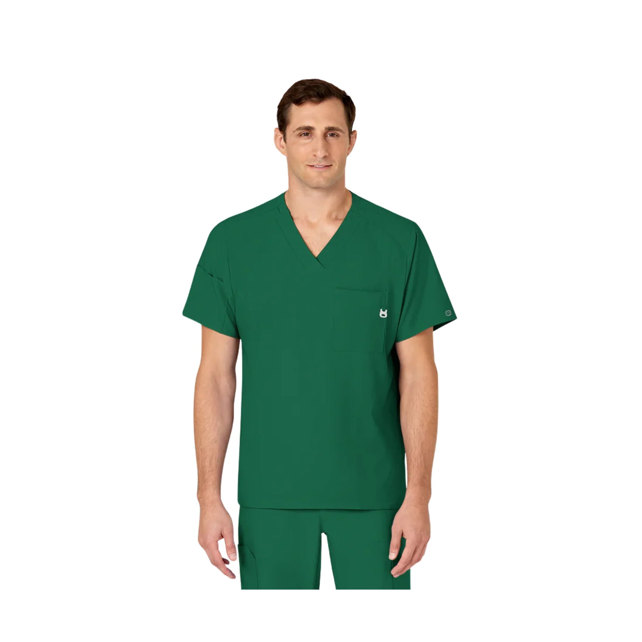 Wink Men's V Neck Scrub Top - Hunter by Lenny's Shoe & Apparel