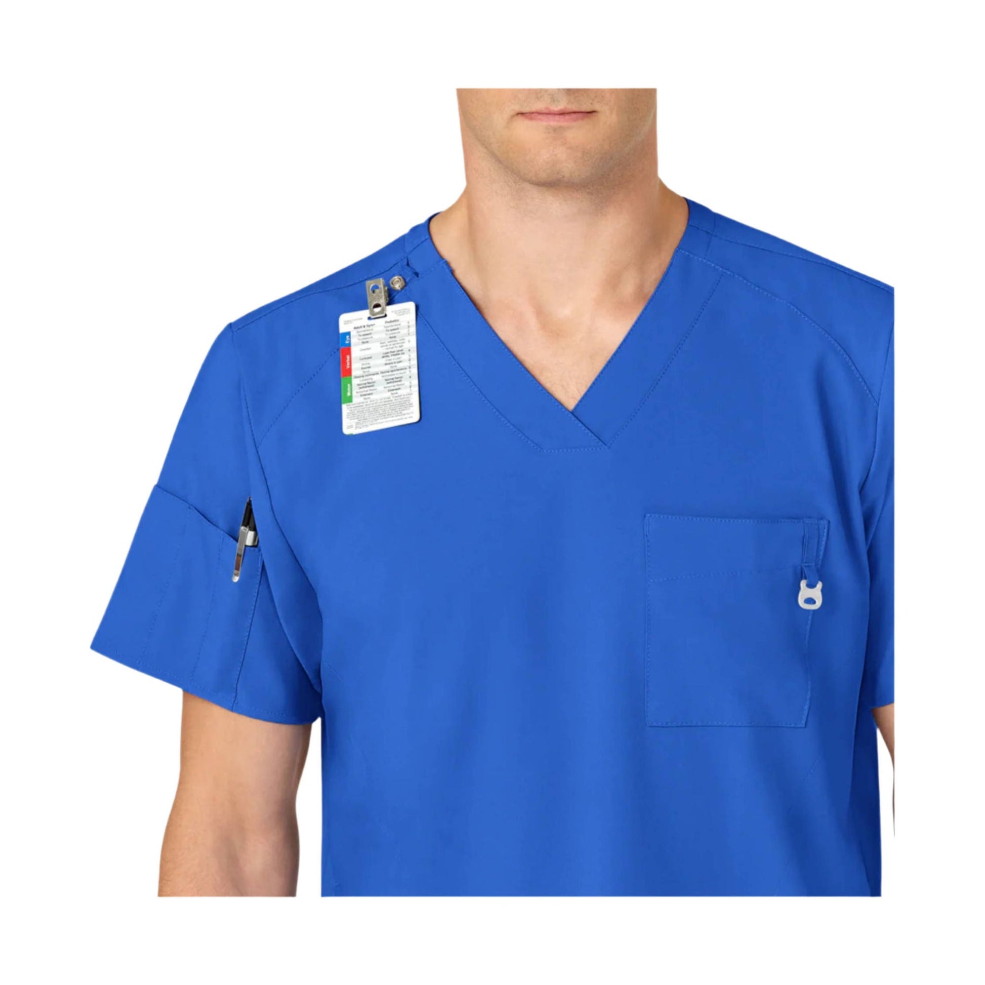 Wink Men's V Neck Scrub Top - Navy by Lenny's Shoe & Apparel