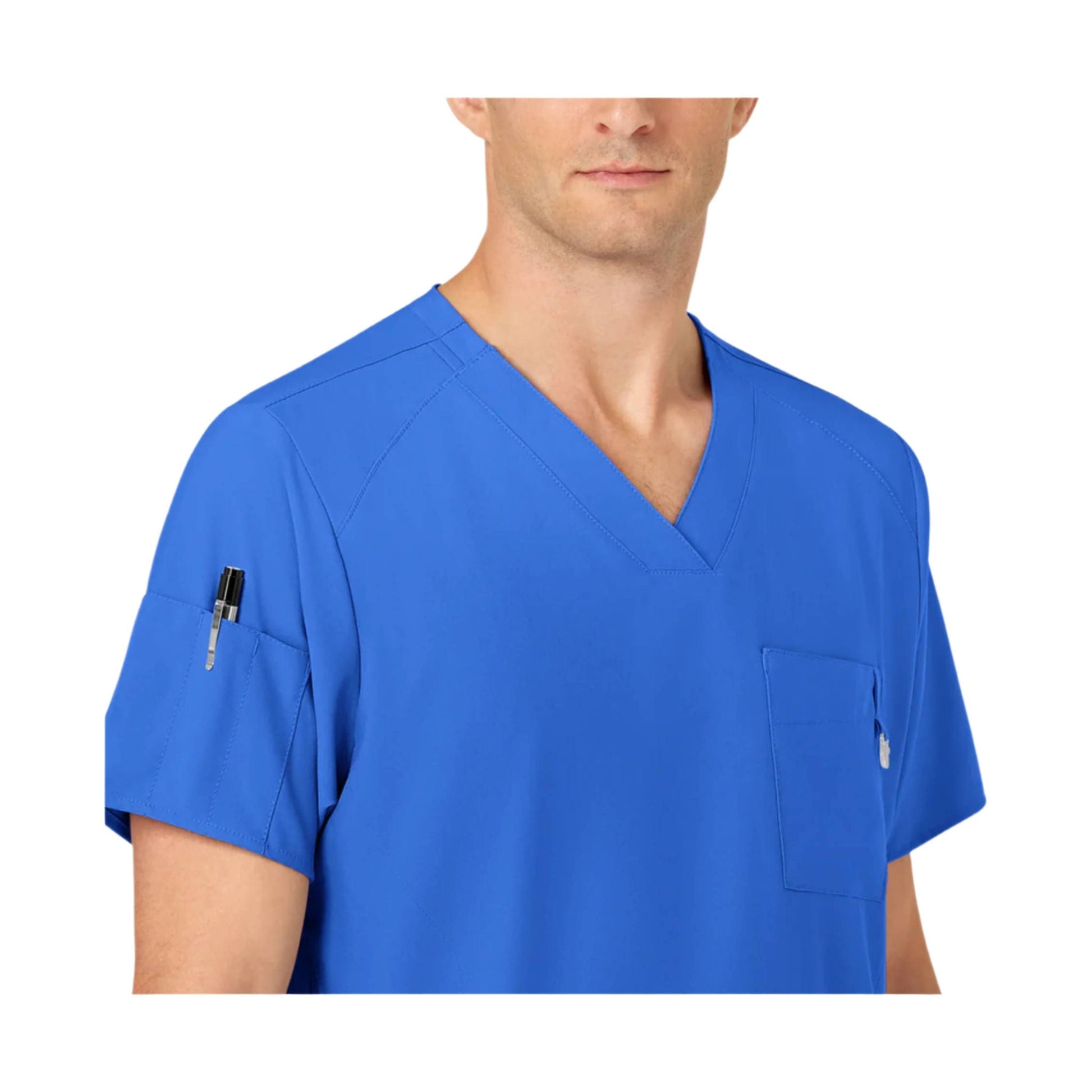 Wink Men's V Neck Scrub Top - Navy by Lenny's Shoe & Apparel