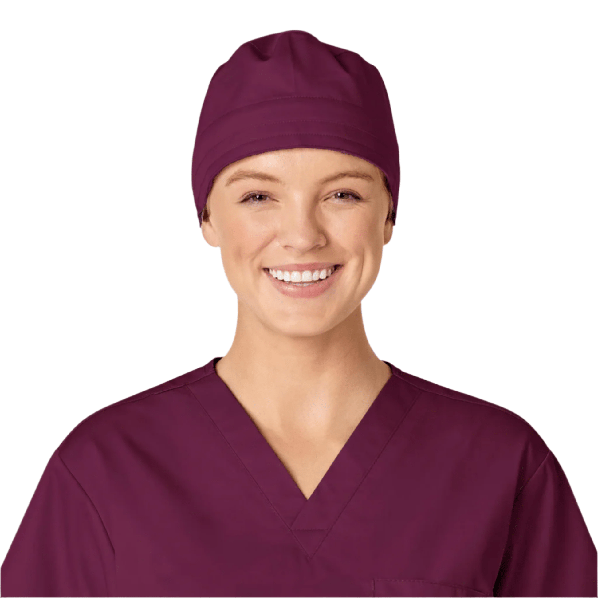 Wink Solid Scrub Cap - Wine by Lenny's Shoe & Apparel
