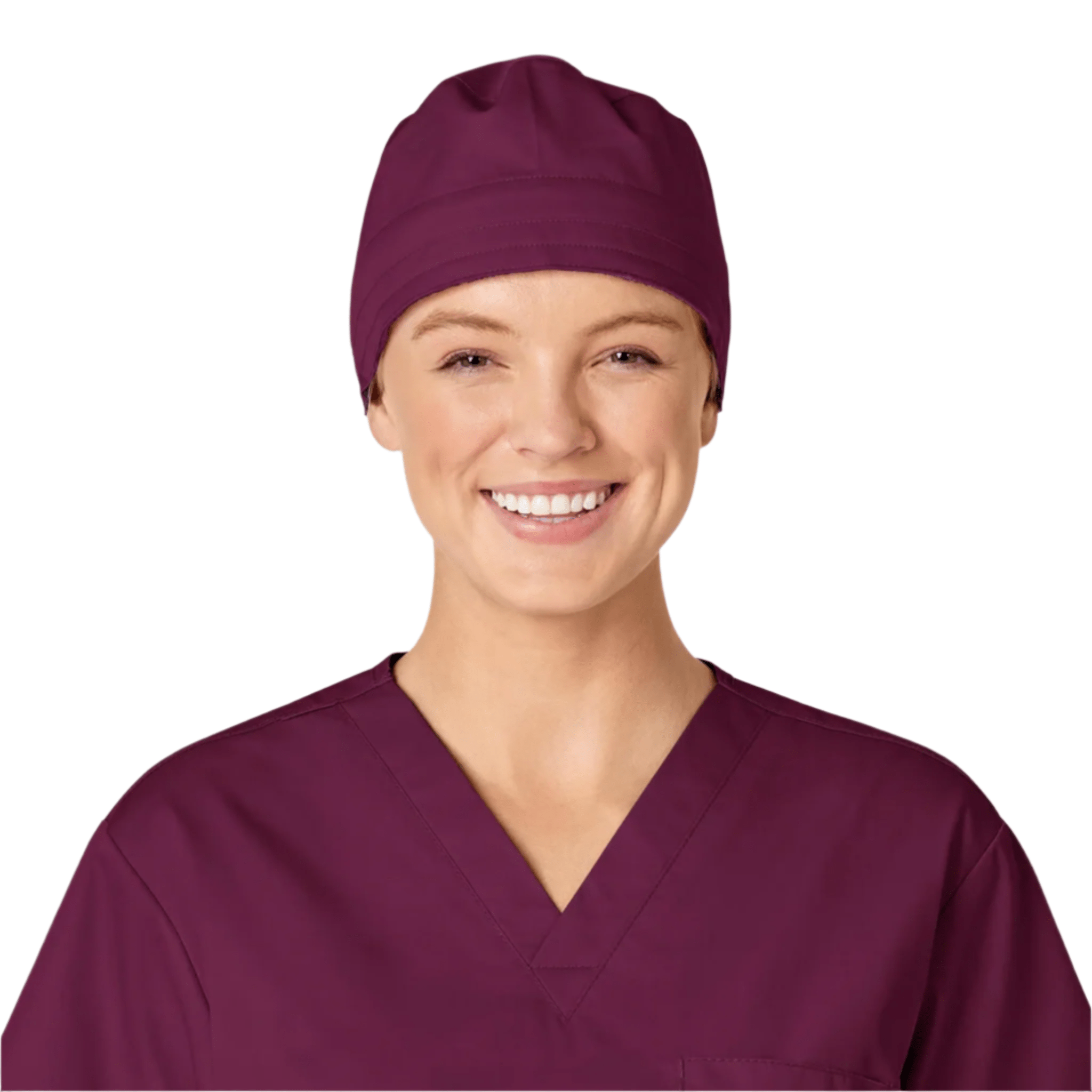 Wink Solid Scrub Cap - Wine by Lenny's Shoe & Apparel