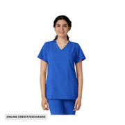 Wink Women's Classic V Neck Scrub Top - Royal
