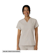 Wink Women's Flex n Reach V Neck Scrub Top - Cloud