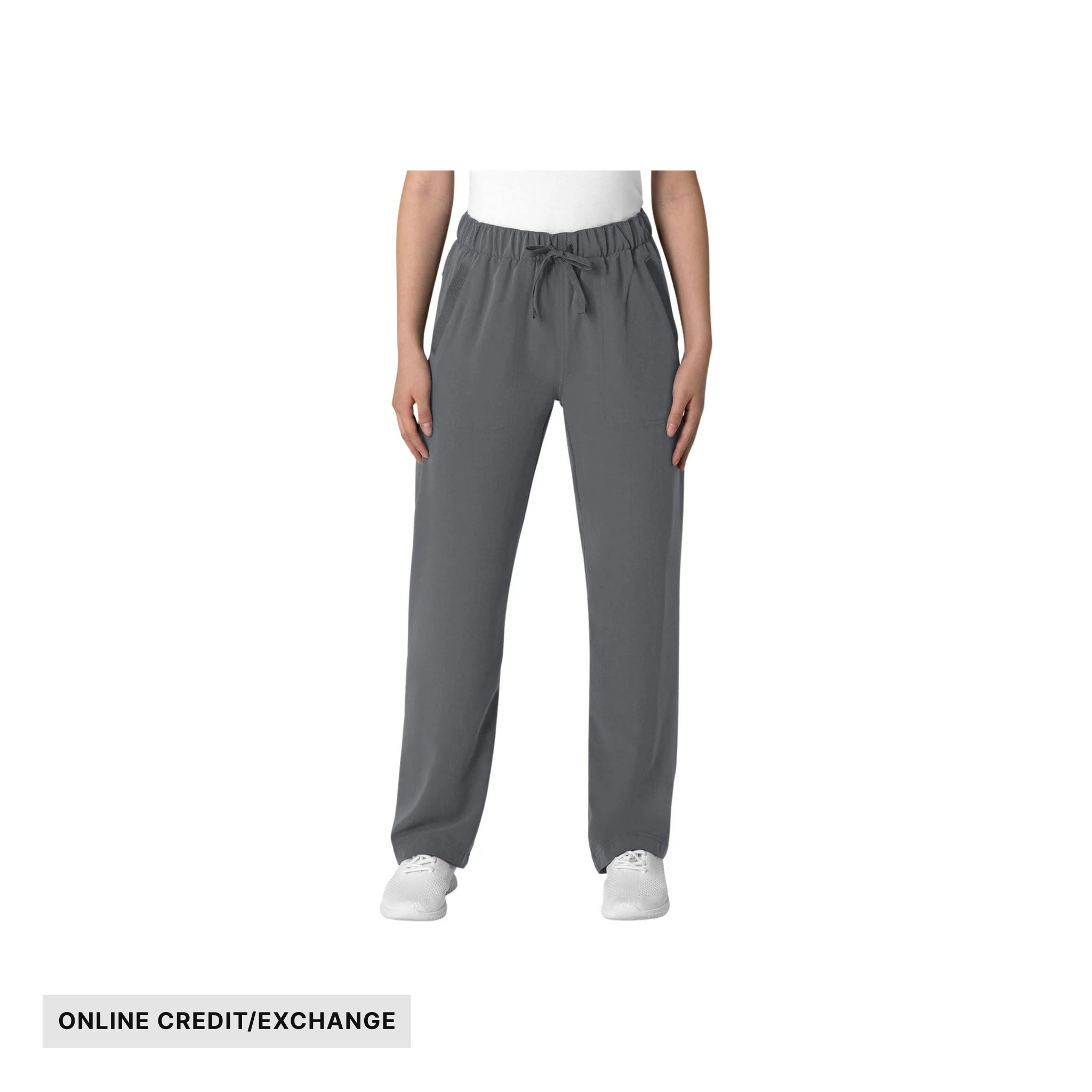 Wink Women's Nova Stovepipe High Low Hem Scrub Pant - Pewter