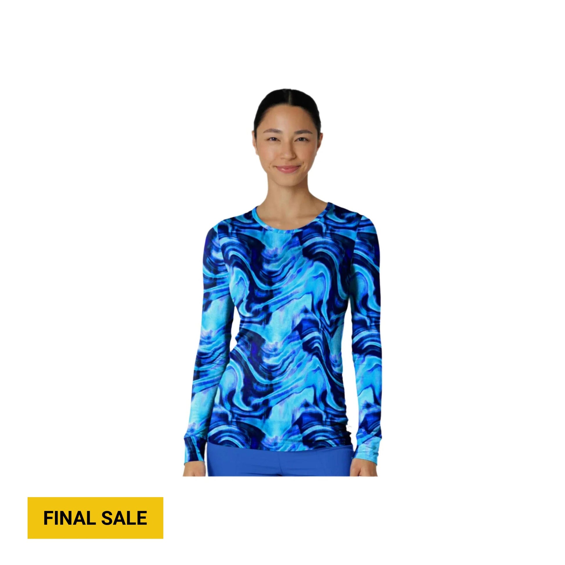 Wink Women's All Over Print Silky Scrub Tee - Dreamy Daze by Lenny's Shoe & Apparel