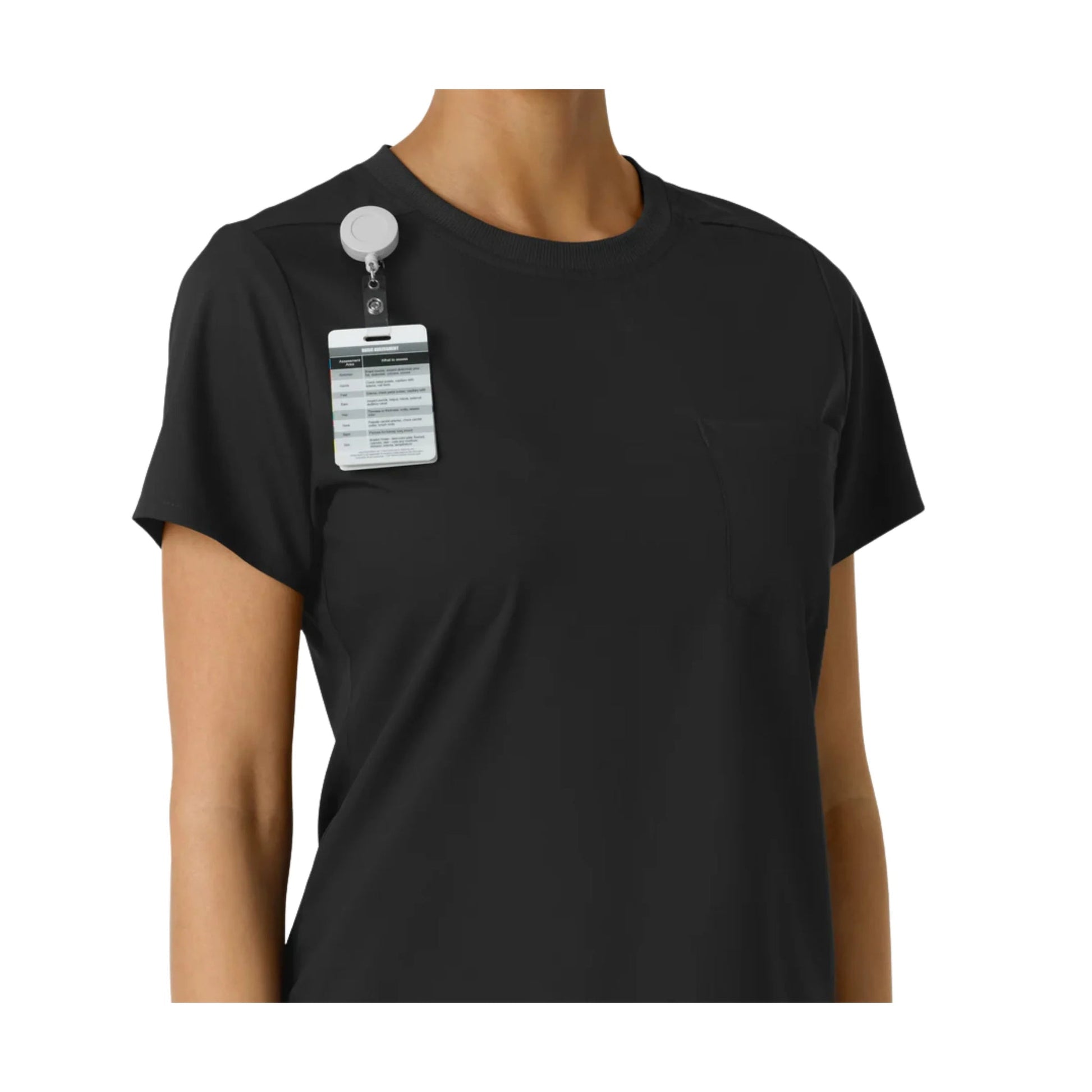 Wink Women's Boundless Classic Scrub Tee - Black by Lenny's Shoe & Apparel
