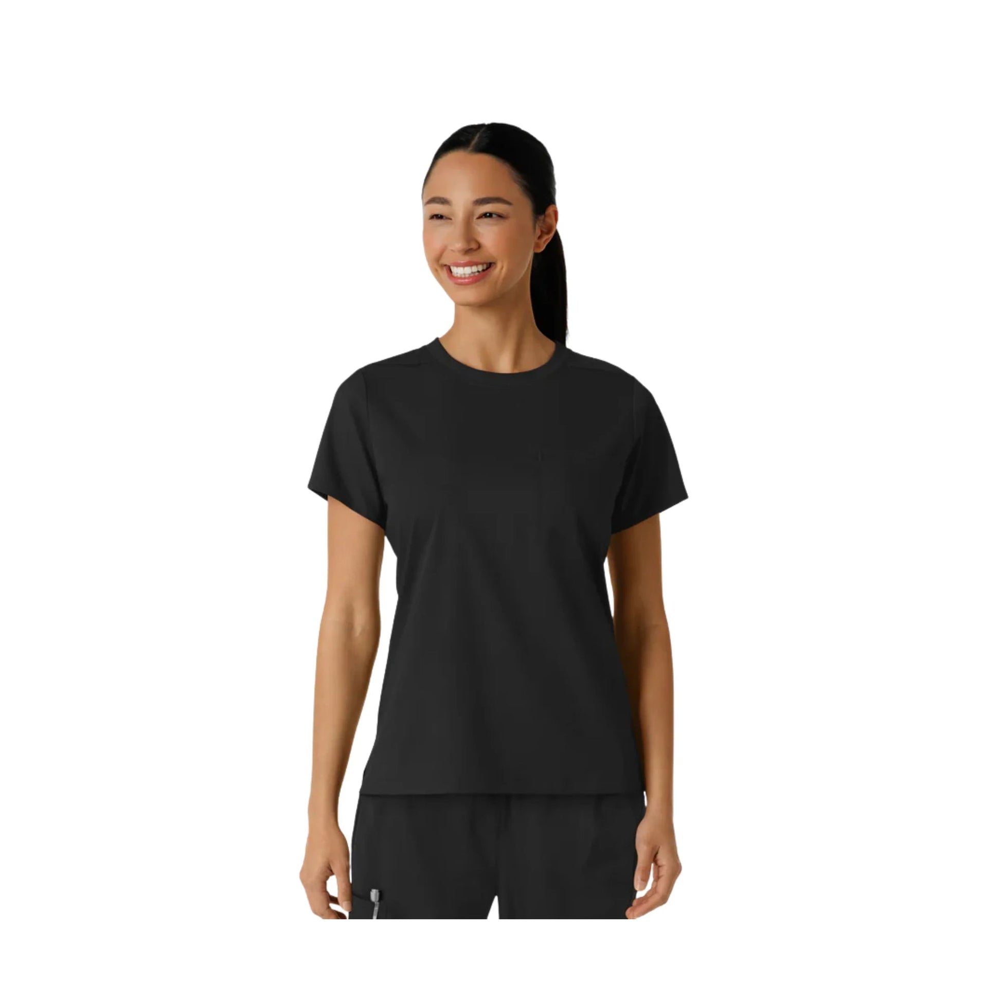 Wink Women's Boundless Classic Scrub Tee - Black by Lenny's Shoe & Apparel