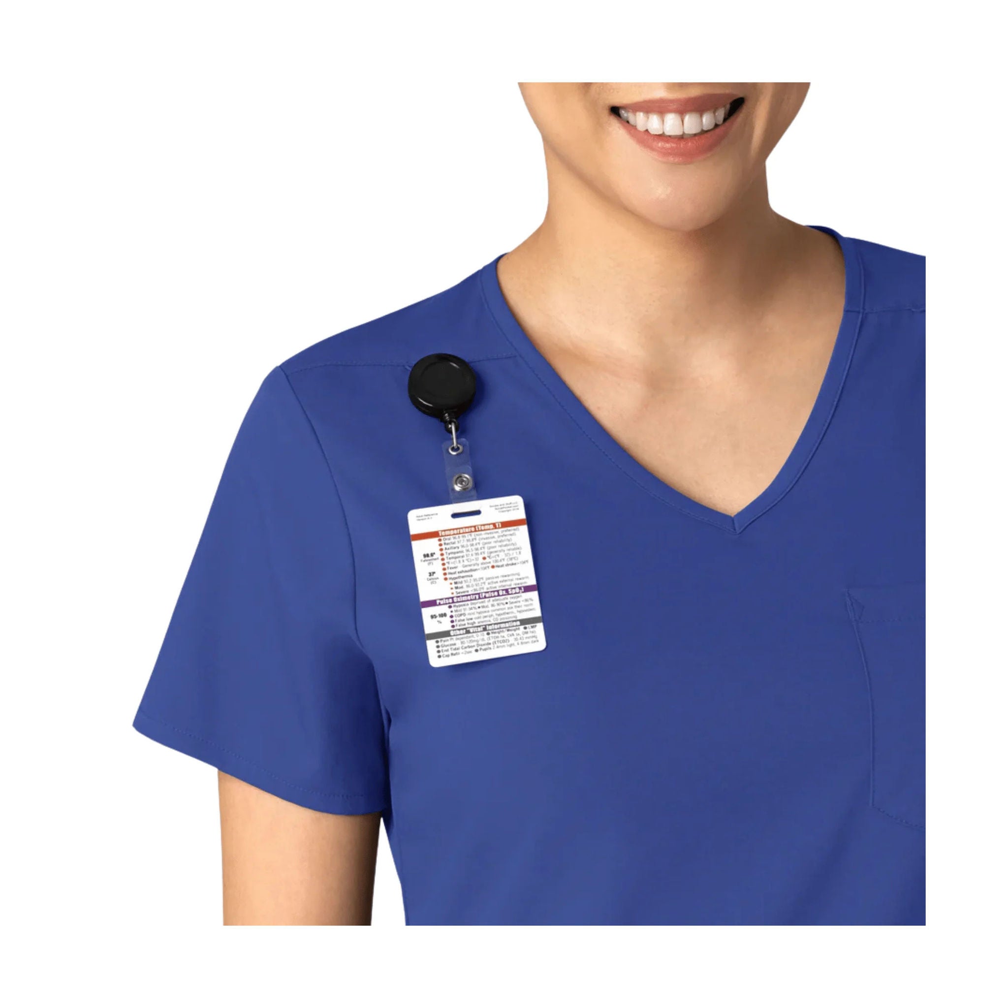 Wink Women's Boundless Tuck In Scrub Top - Galaxy Blue by Lenny's Shoe & Apparel