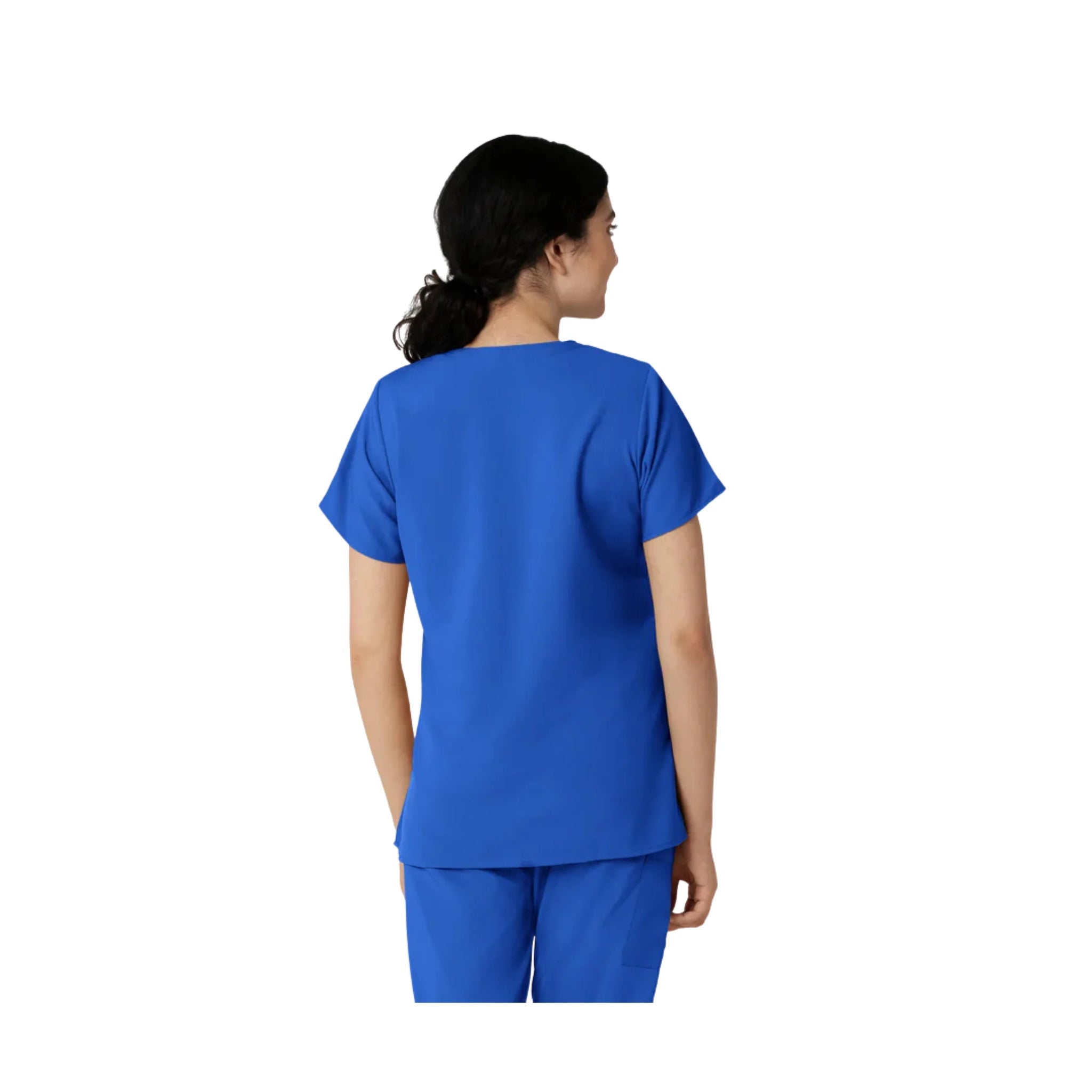 Wink Women's Classic V Neck Scrub Top - Royal by Lenny's Shoe & Apparel