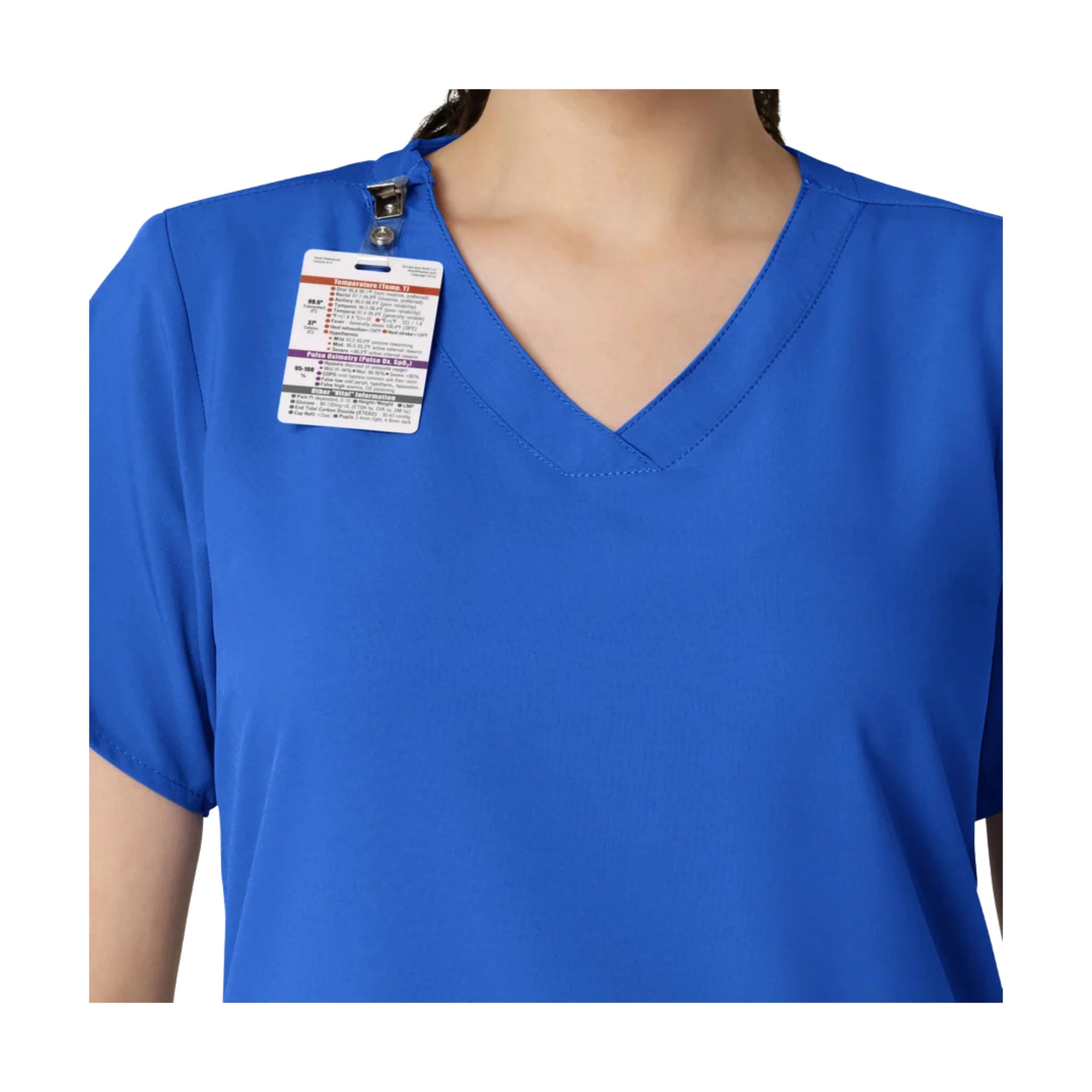 Wink Women's Classic V Neck Scrub Top - Royal by Lenny's Shoe & Apparel