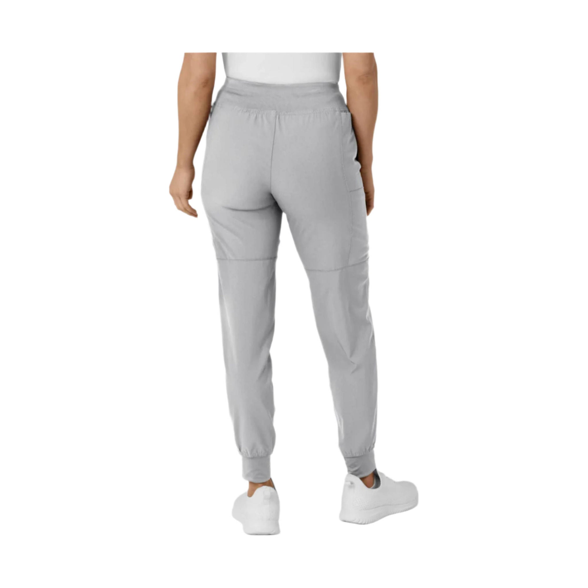 Wink Women's Comfort Waist Cargo Jogger Scrub Pant - Grey by Lenny's Shoe & Apparel