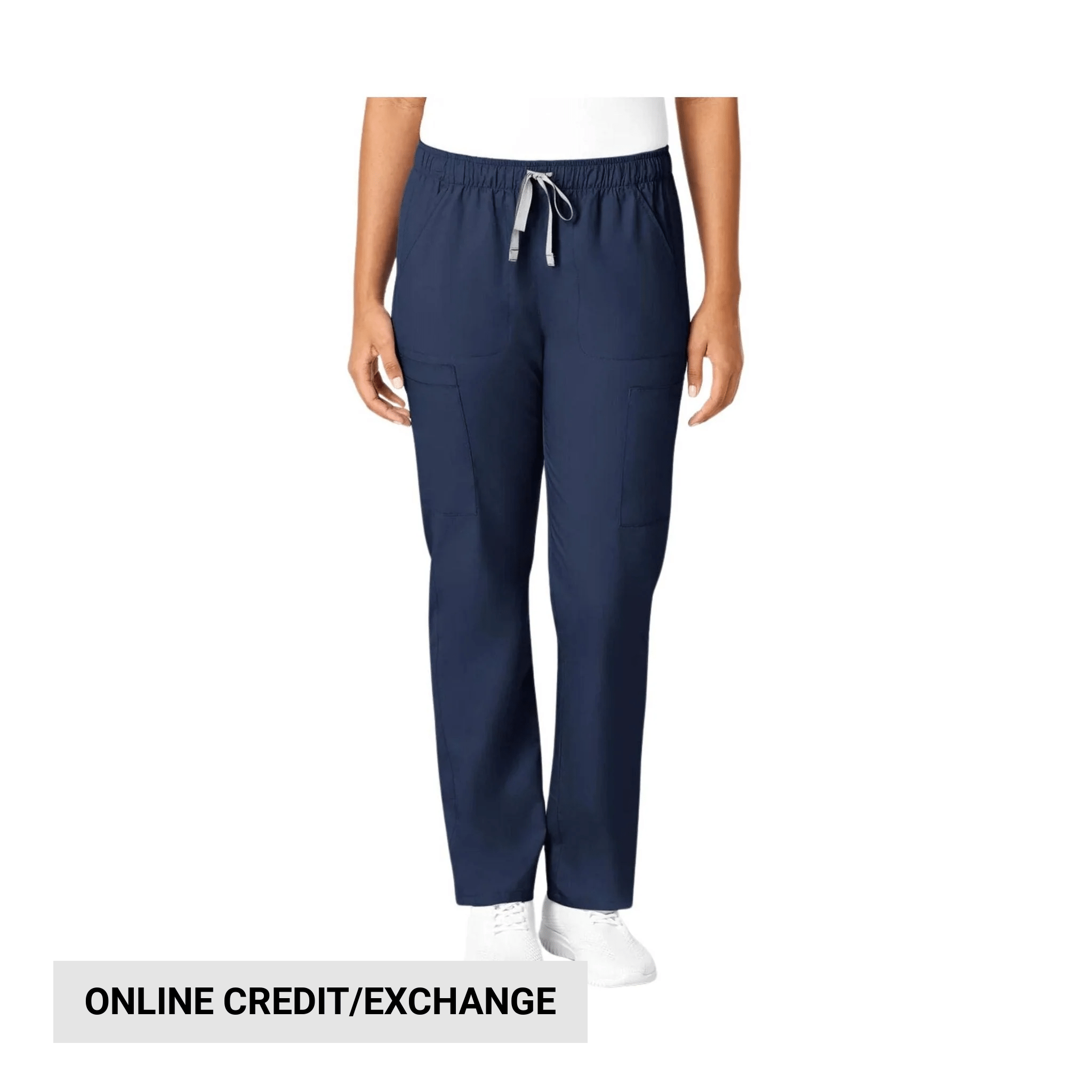 Wink Women's Convertible Slim Leg Scrub Pant - Navy by Lenny's Shoe & Apparel