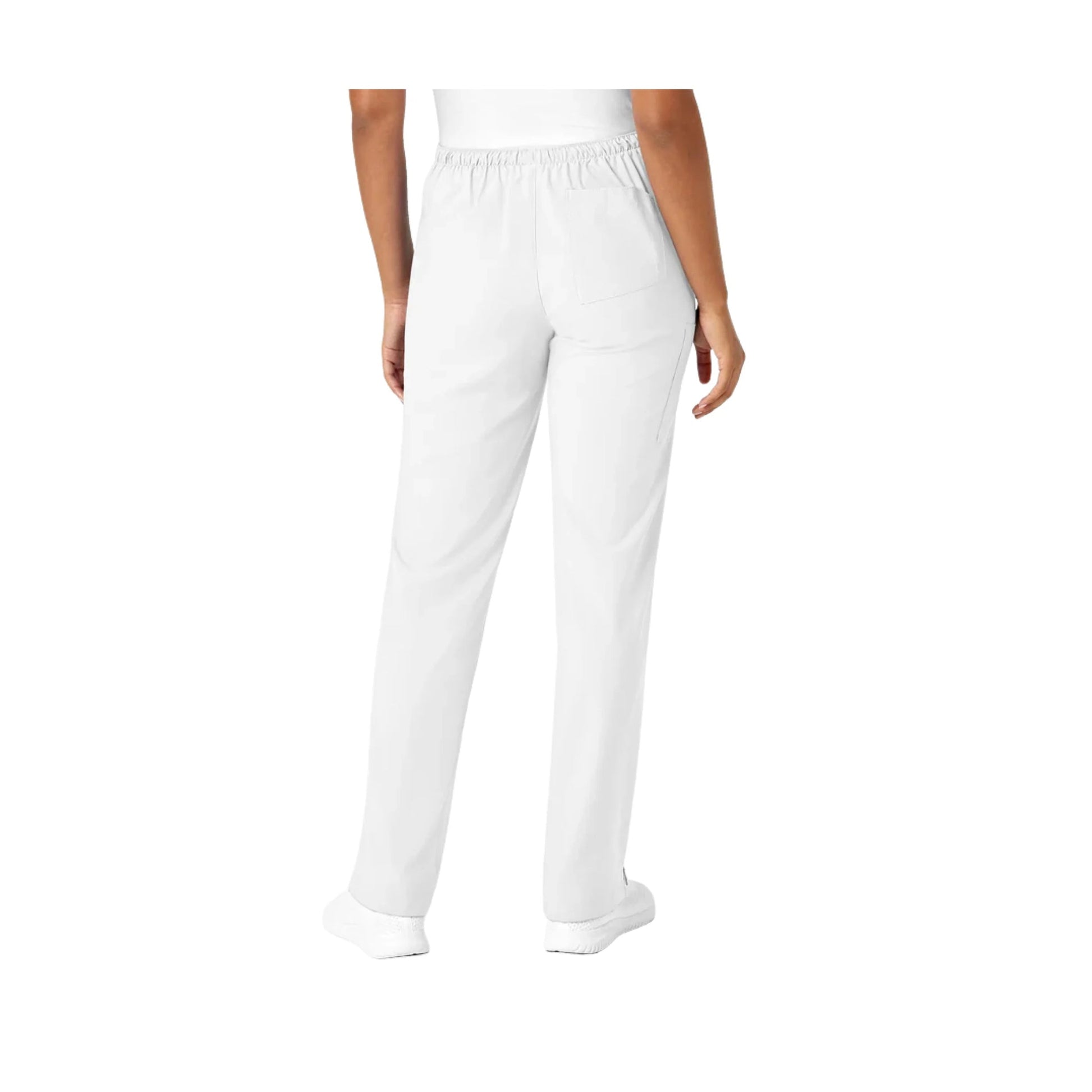 Wink Women's Drawstring Scrub Pant - White by Lenny's Shoe & Apparel