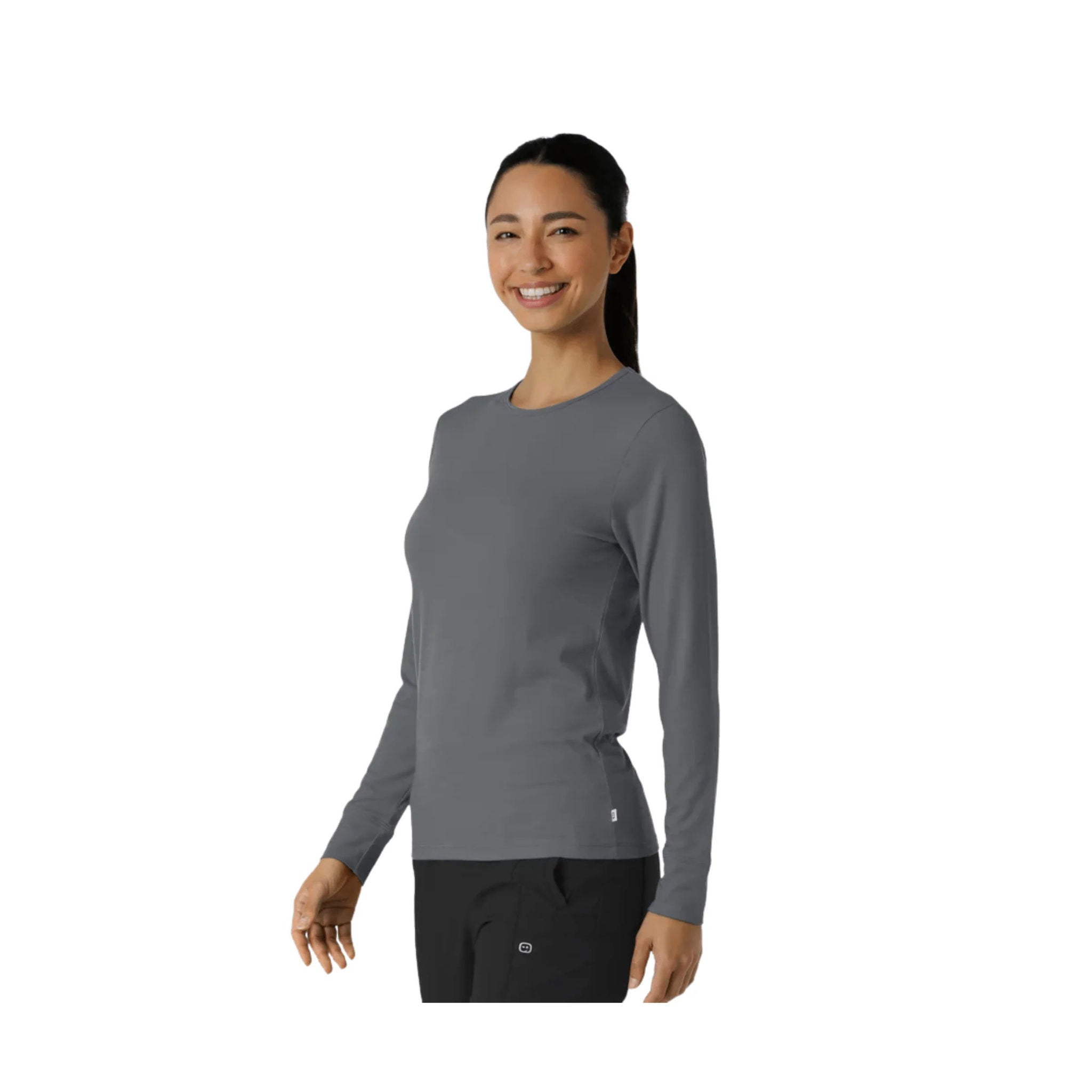 Wink Women's Essentials Layer Long Sleeve - Pewter by Lenny's Shoe & Apparel