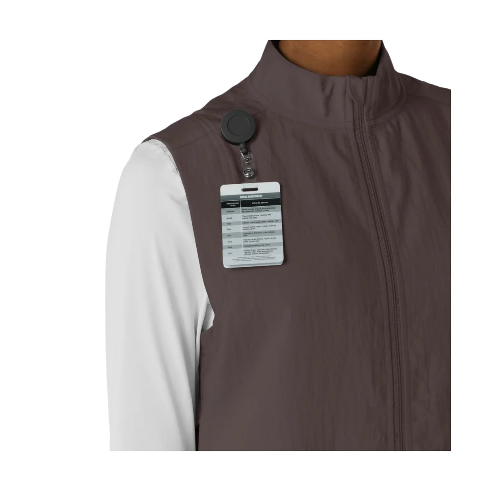 Wink Women's Everything Everywhere Scrub Vest - Graphite by Lenny's Shoe & Apparel