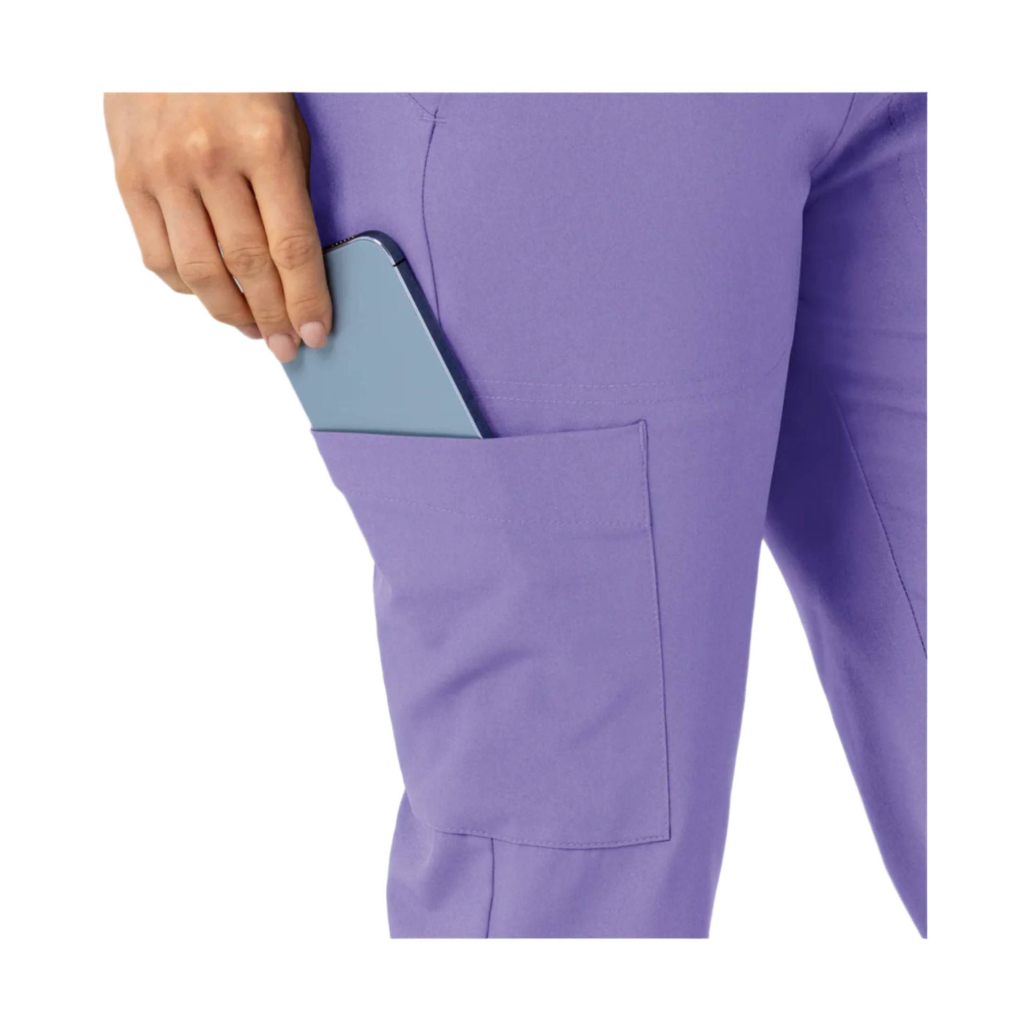 Wink Women's Flex n Reach Track Scrub Pant - Iris Purple by Lenny's Shoe & Apparel