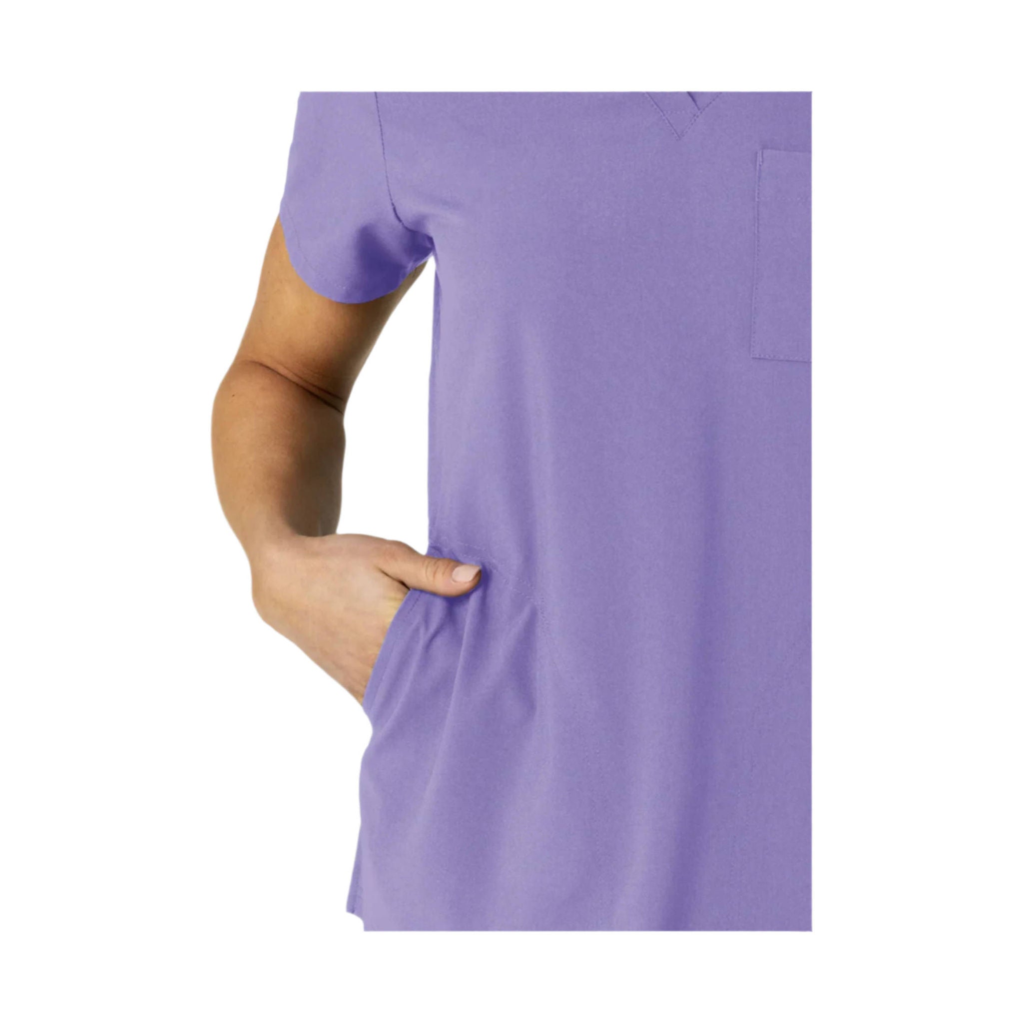 Wink Women's Flex n Reach V Neck Scrub Top - Iris Purple by Lenny's Shoe & Apparel