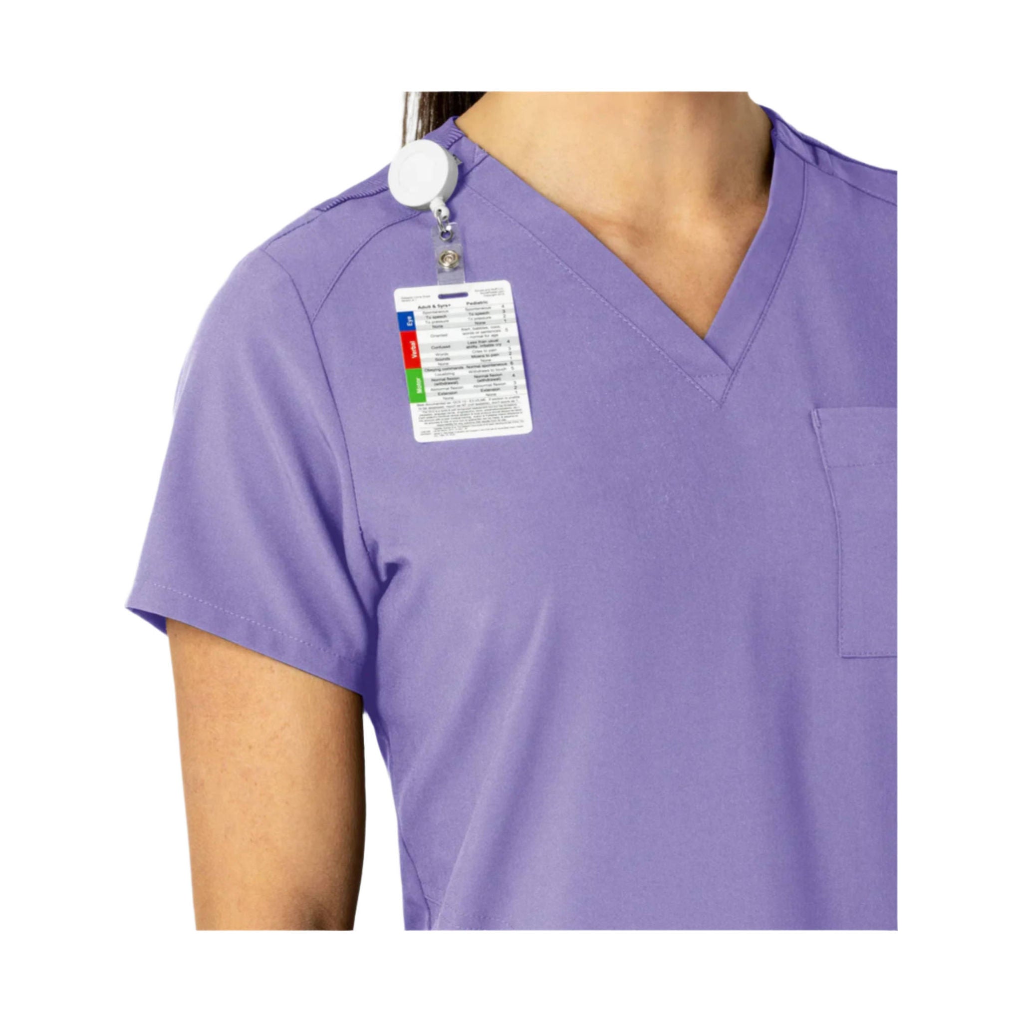 Wink Women's Flex n Reach V Neck Scrub Top - Iris Purple by Lenny's Shoe & Apparel