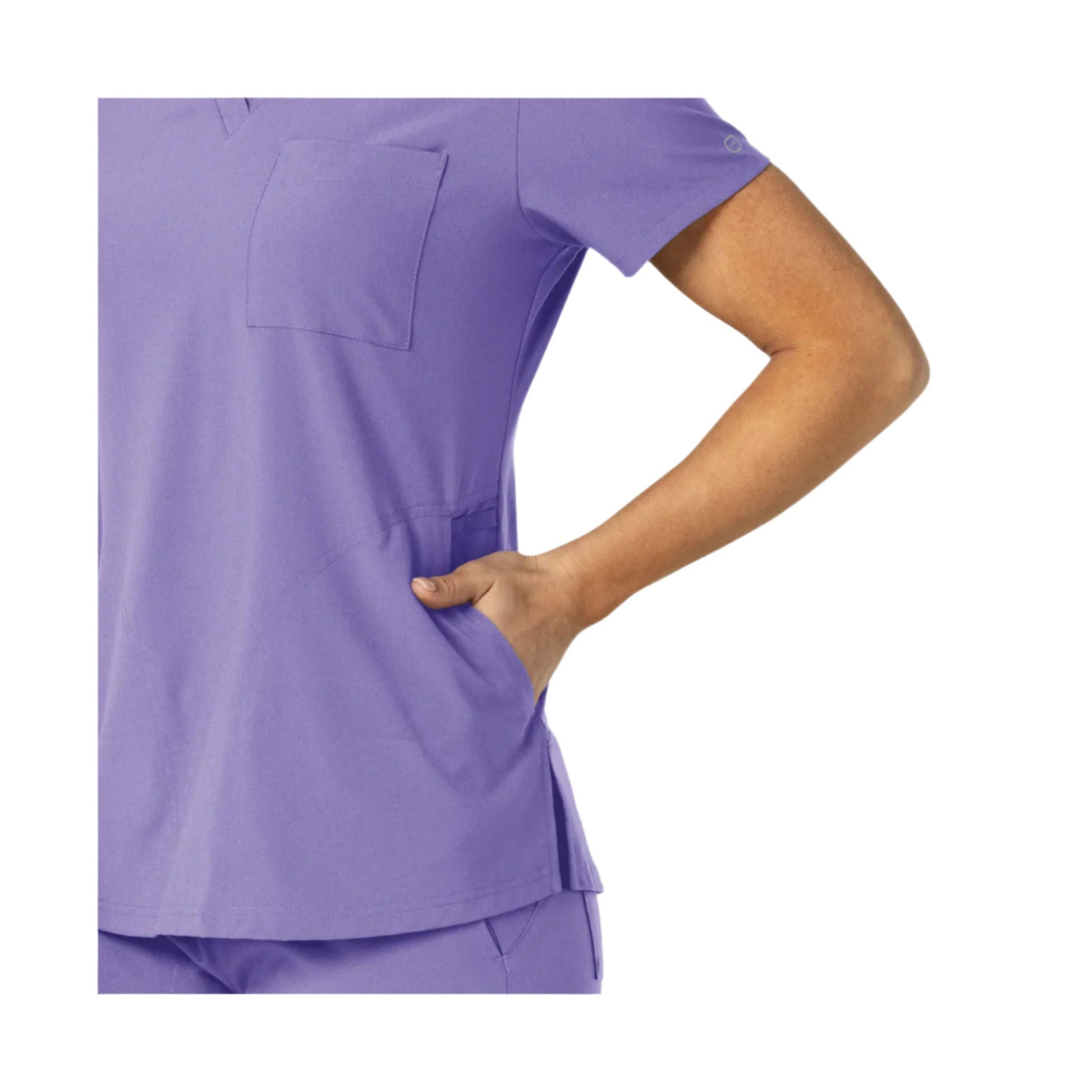 Wink Women's Flex n Reach V Neck Scrub Top - Iris Purple by Lenny's Shoe & Apparel