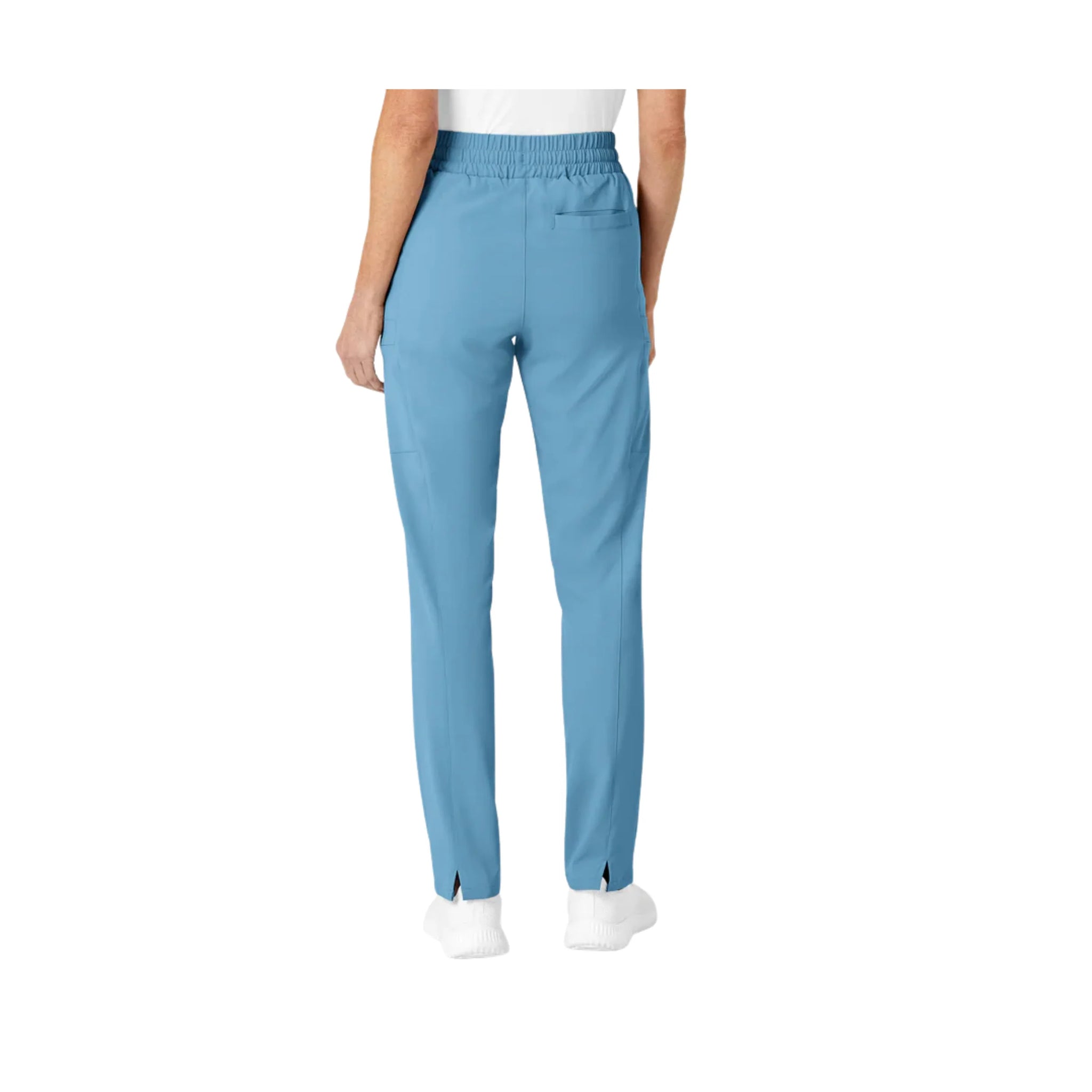 Wink Women's High Waist Slim Leg Scrub Pant - Bay Blue by Lenny's Shoe & Apparel