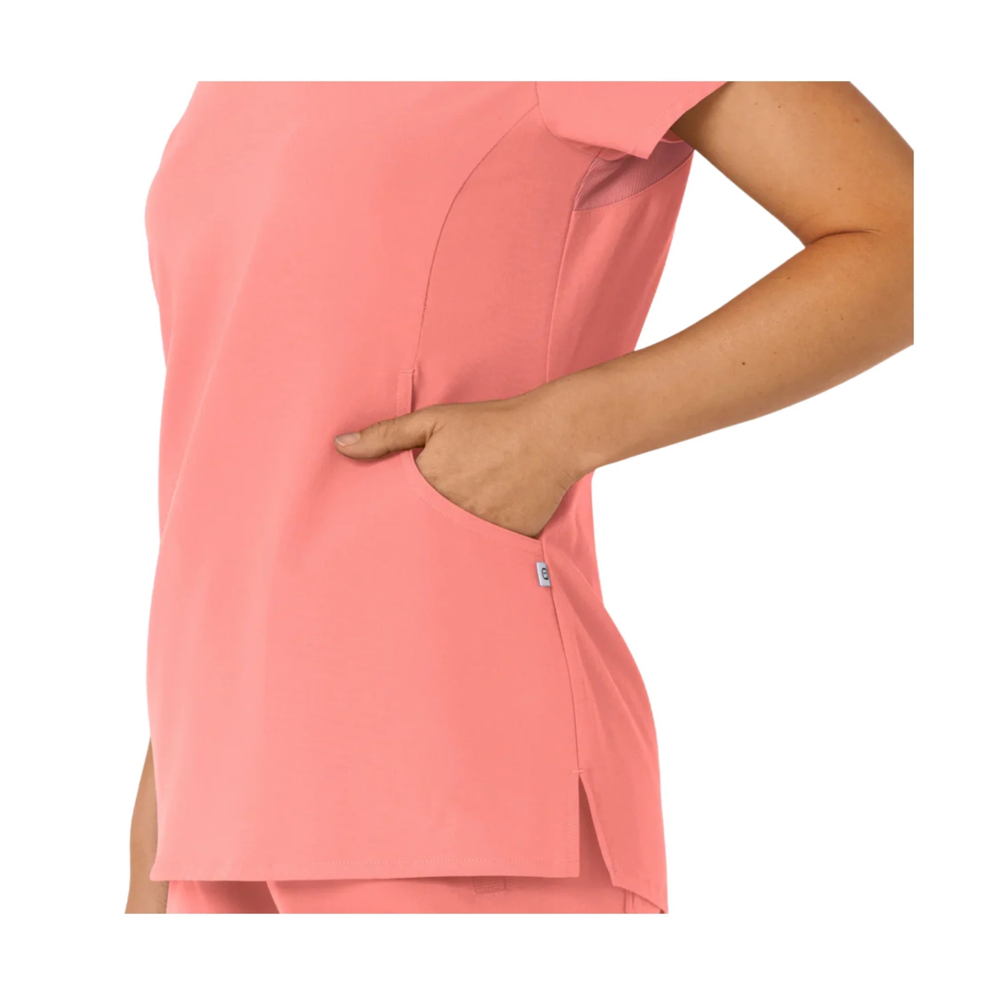 Wink Women's Nova Flex N Reach Shoulder Panel V Neck Scrub Top - Paradise Pink by Lenny's Shoe & Apparel