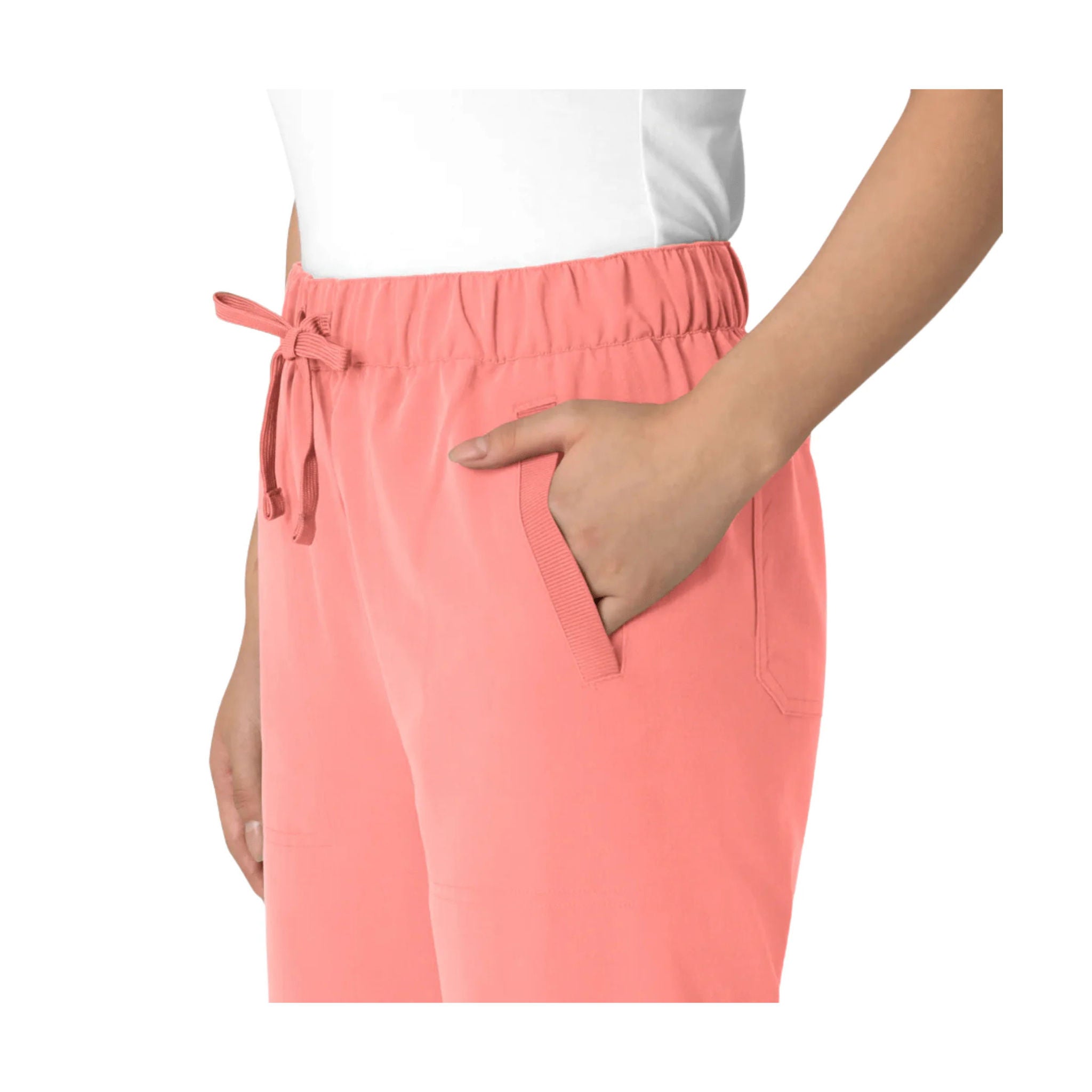 Wink Women's Nova Stovepipe High Low Hem Scrub Pant - Paradise Pink by Lenny's Shoe & Apparel