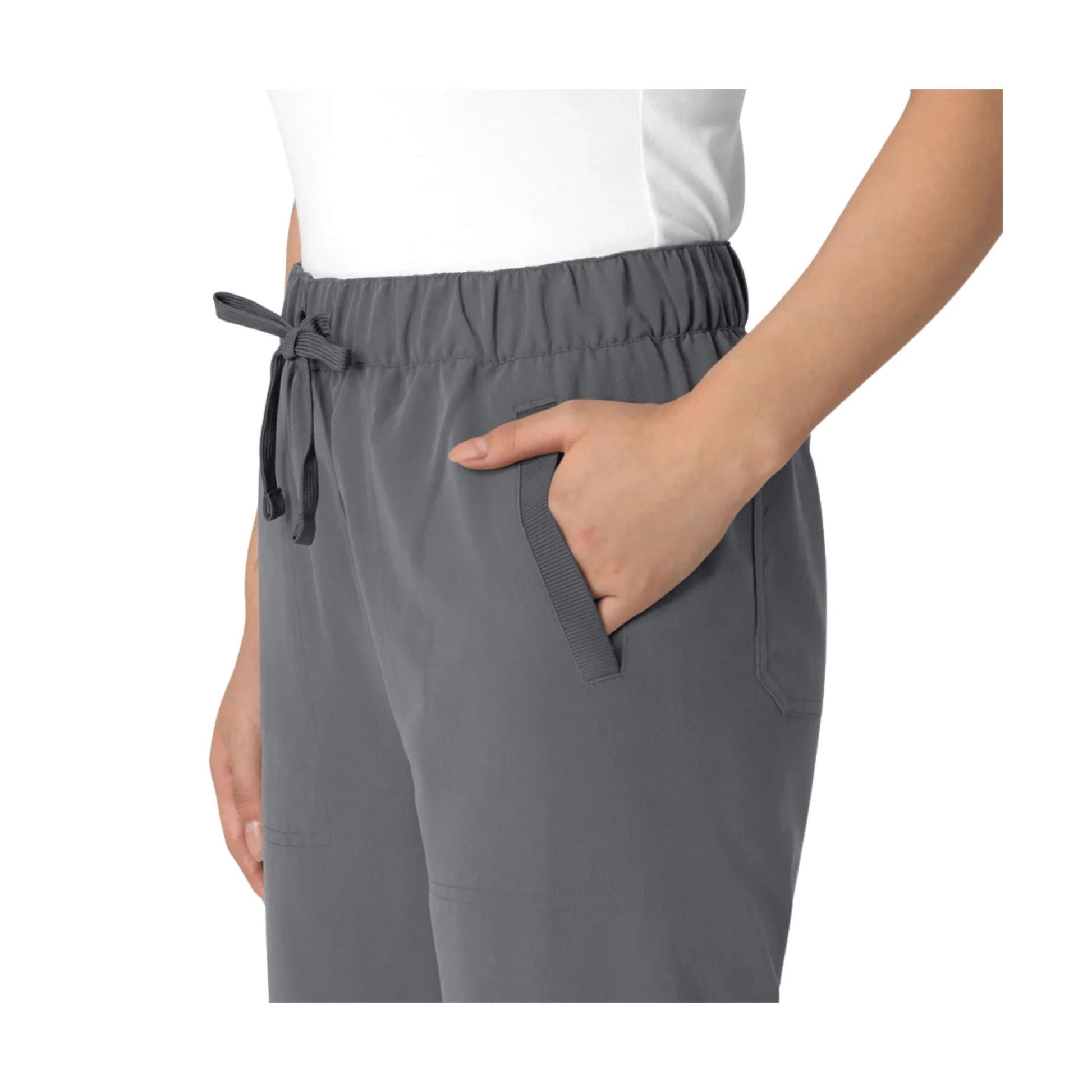 Wink Women's Nova Stovepipe High Low Hem Scrub Pant - Pewter by Lenny's Shoe & Apparel