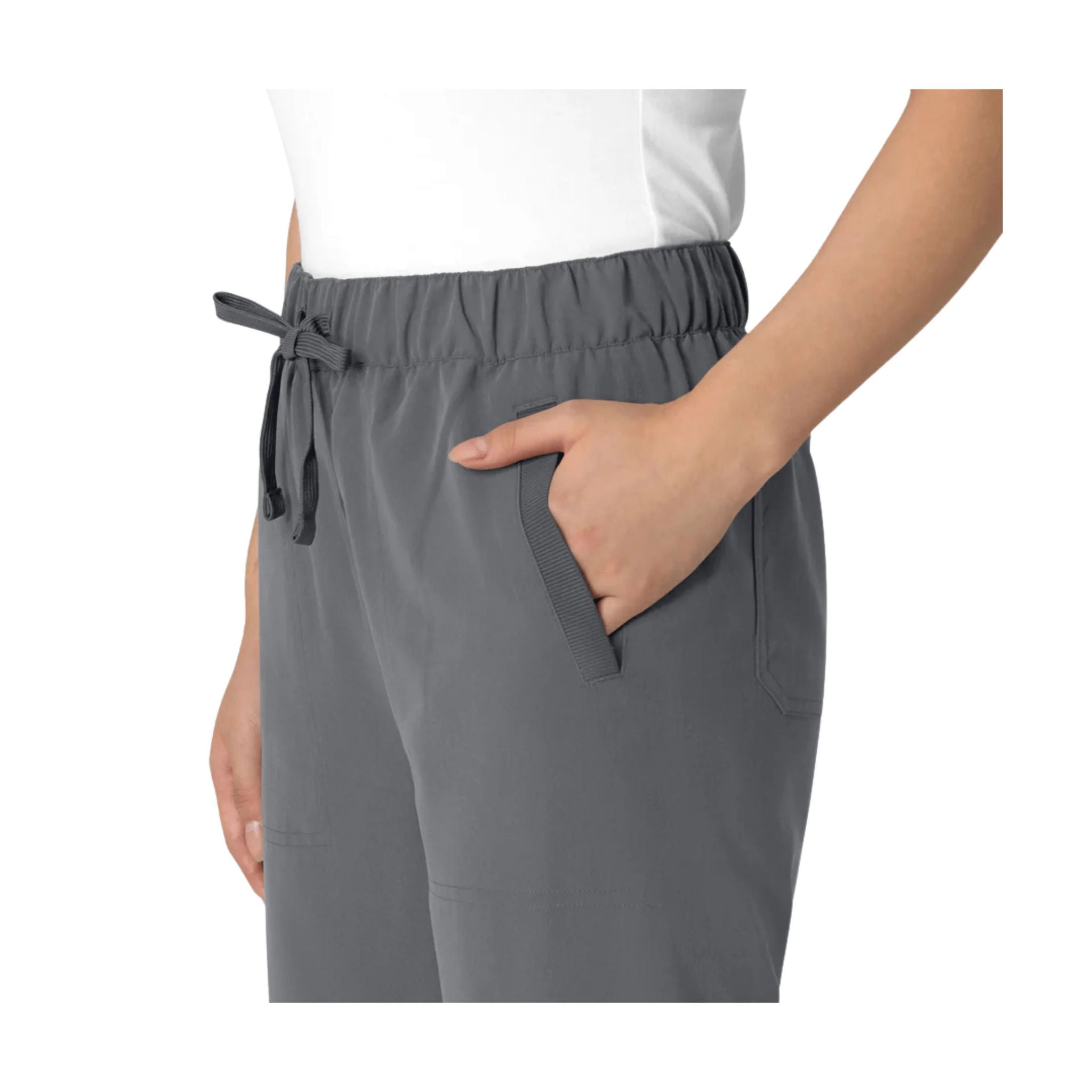 Wink Women's Nova Stovepipe High Low Hem Scrub Pant - Pewter by Lenny's Shoe & Apparel