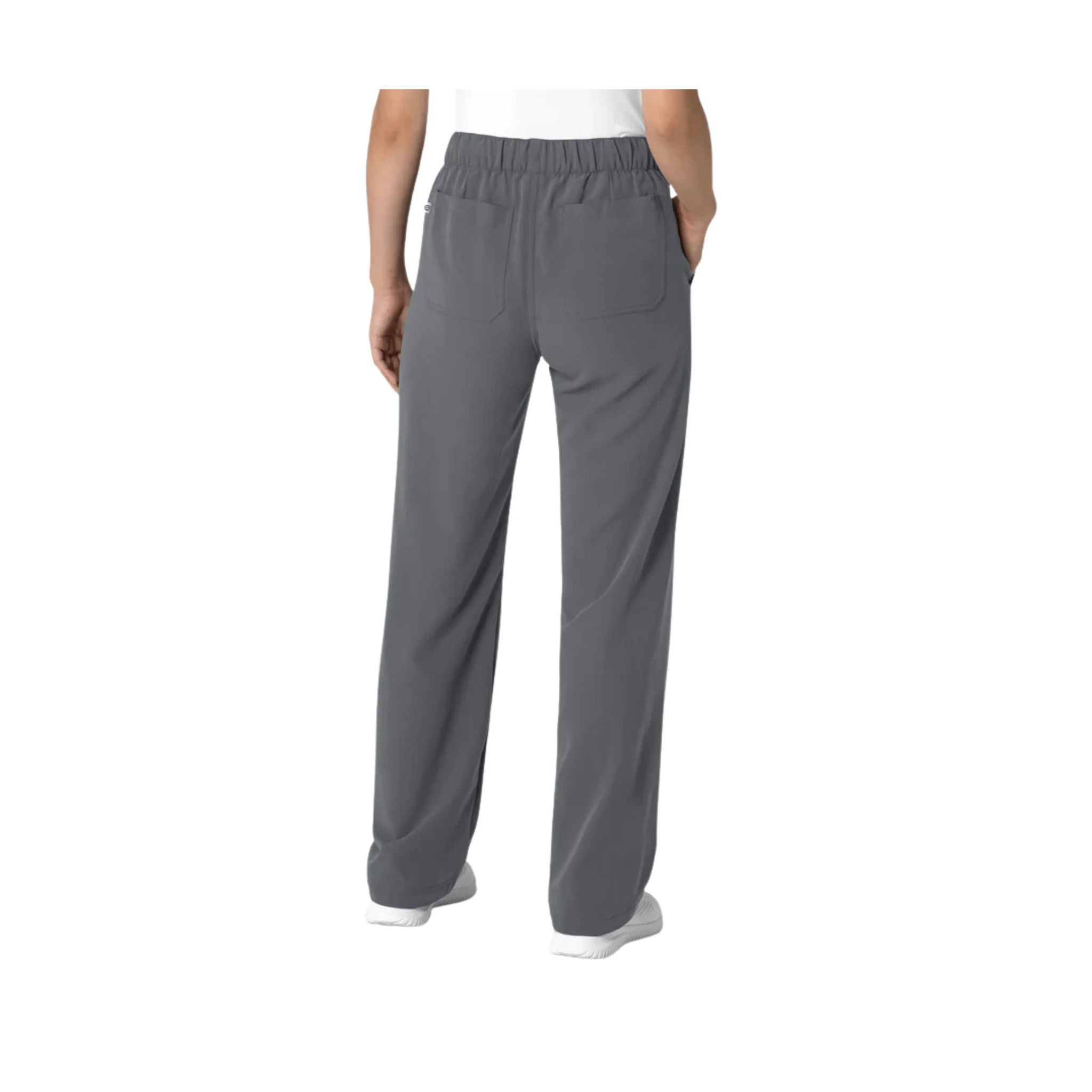 Wink Women's Nova Stovepipe High Low Hem Scrub Pant - Pewter by Lenny's Shoe & Apparel