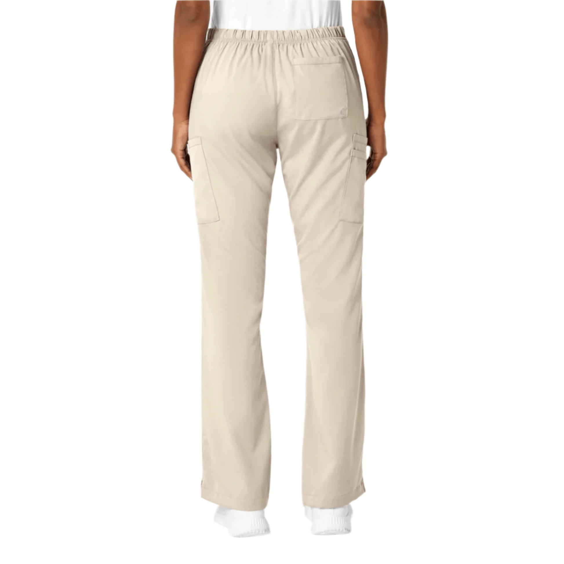 Wink Women's Pro Moderate Flare Leg Scrub Pant - Khaki by Lenny's Shoe & Apparel