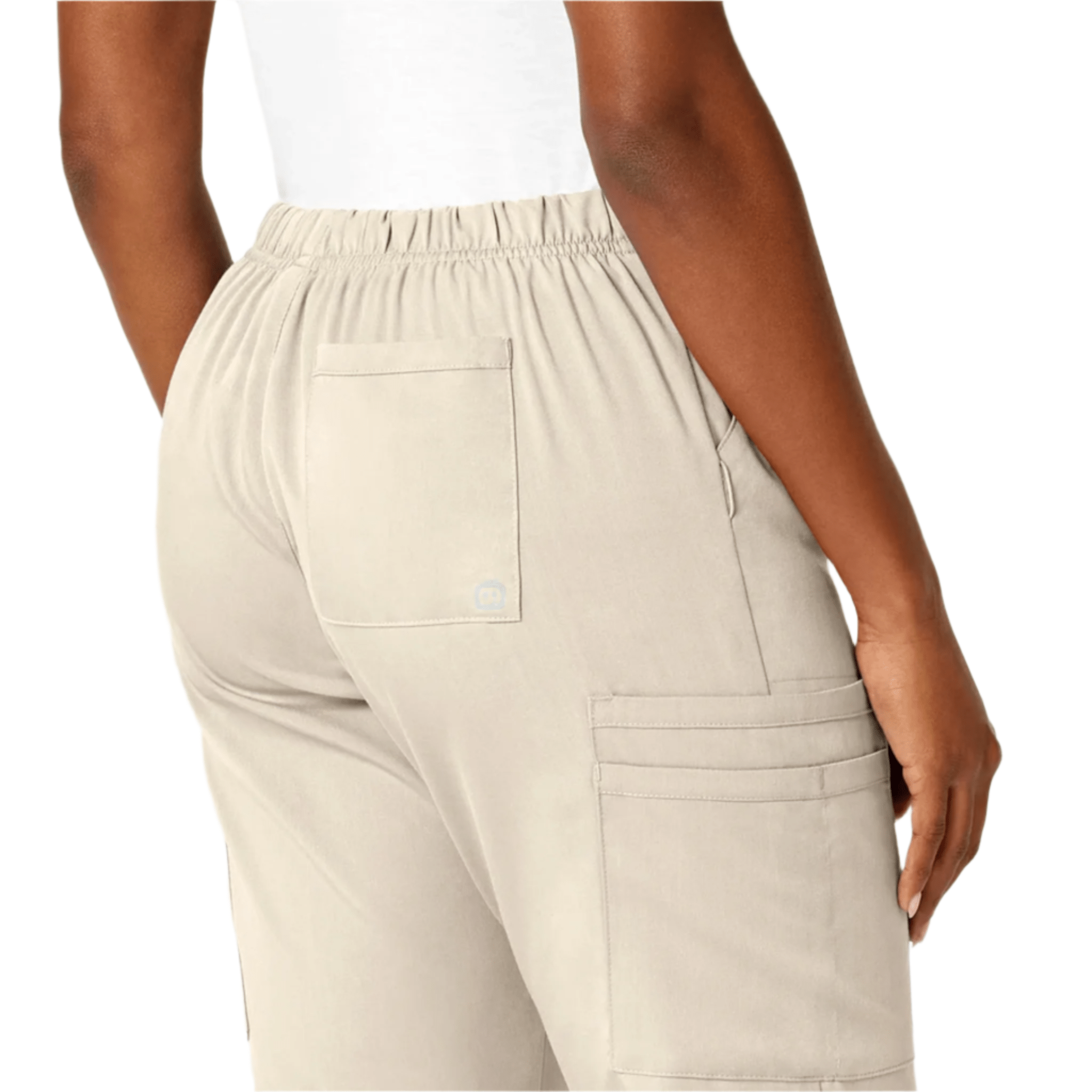 Wink Women's Pro Moderate Flare Leg Scrub Pant - Khaki by Lenny's Shoe & Apparel