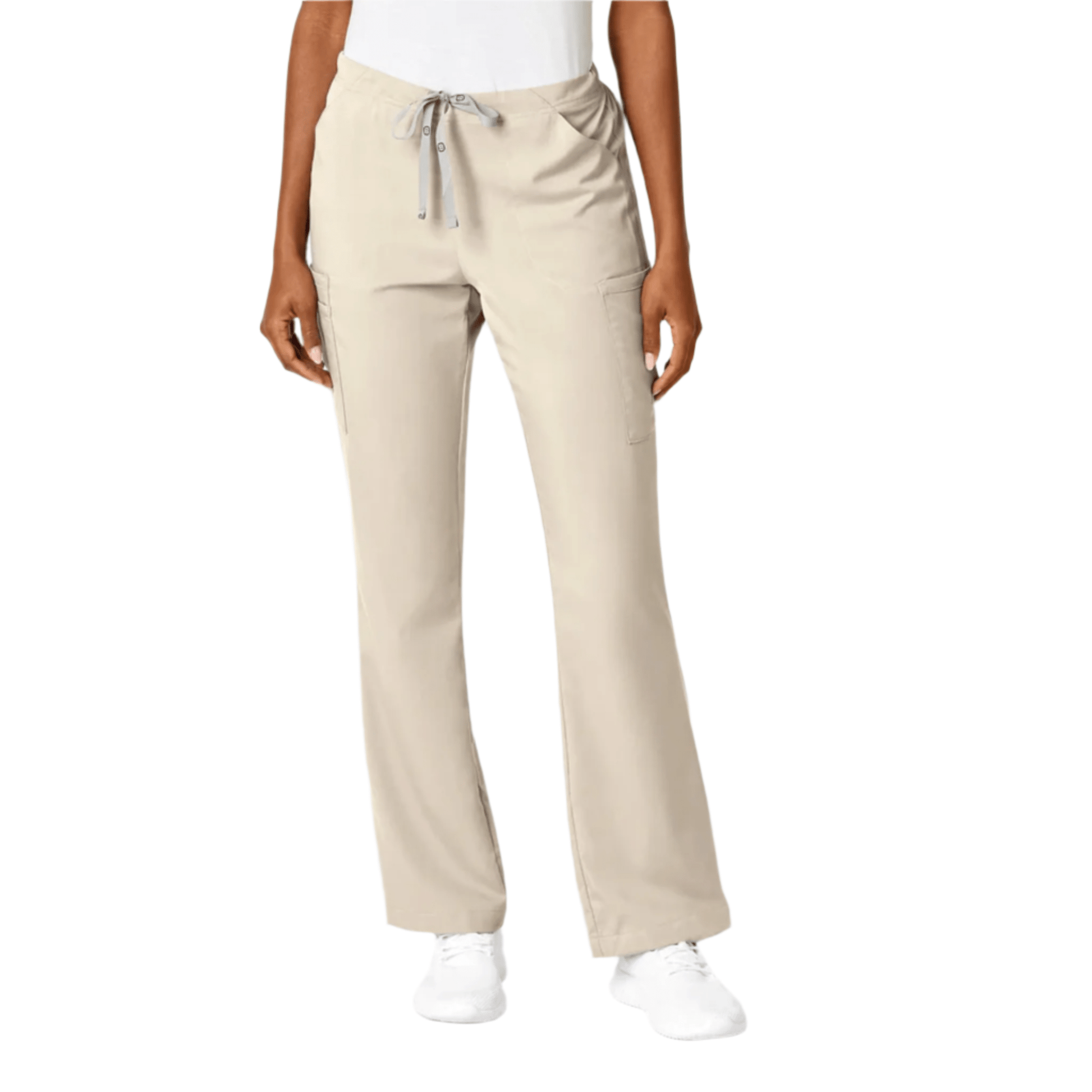 Wink Women's Pro Moderate Flare Leg Scrub Pant - Khaki by Lenny's Shoe & Apparel