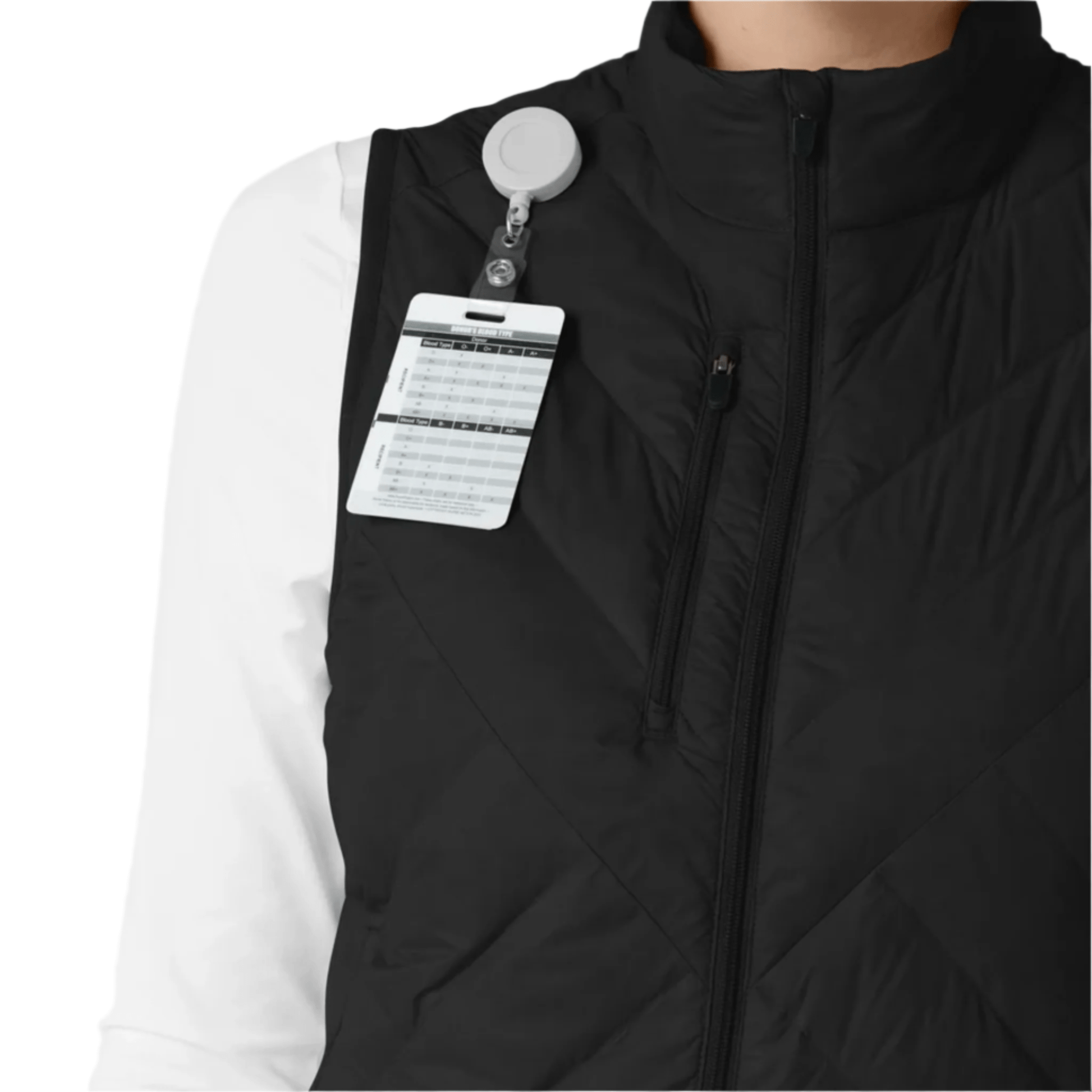 Wink Women's Quilted Scrub Vest - Black by Lenny's Shoe & Apparel