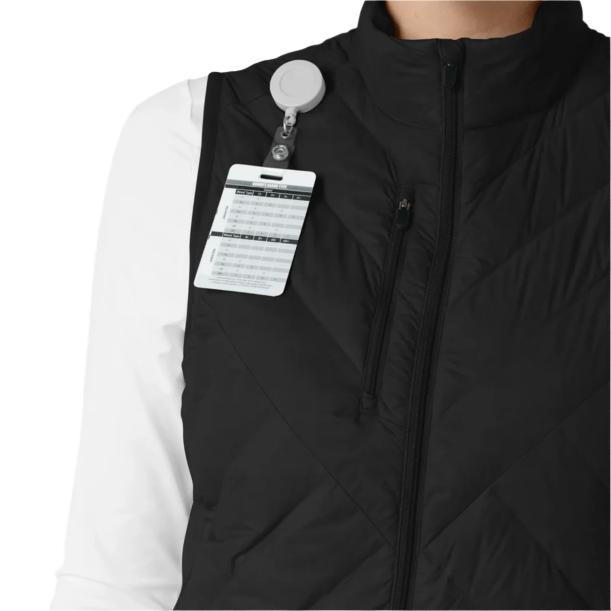 Wink Women's Quilted Scrub Vest - Black by Lenny's Shoe & Apparel