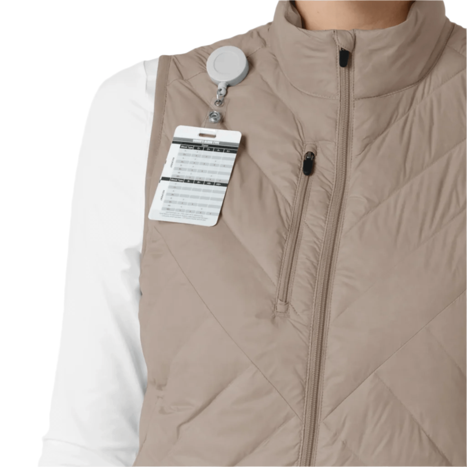 Wink Women's Quilted Scrub Vest - Haze by Lenny's Shoe & Apparel