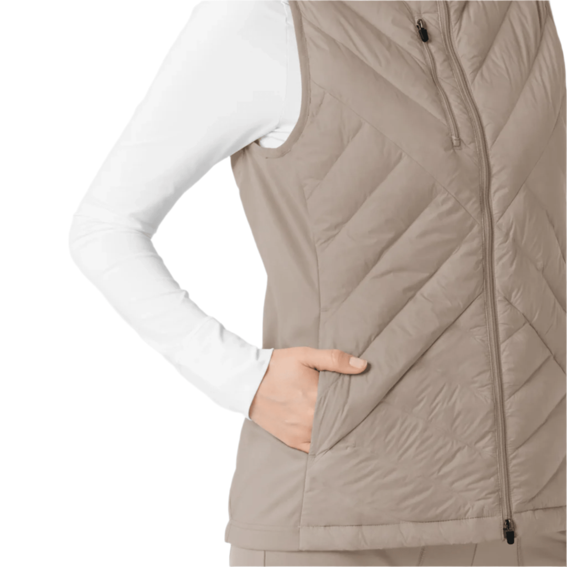 Wink Women's Quilted Scrub Vest - Haze by Lenny's Shoe & Apparel