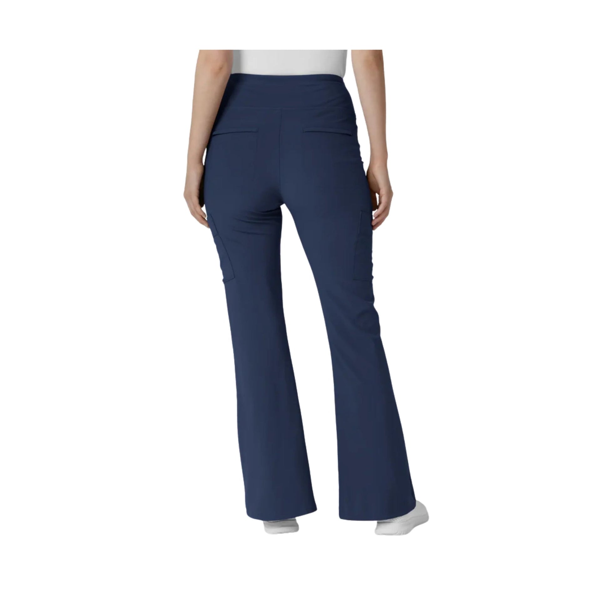 Wink Women's Renew Cargo Flare Scrub Pant - Navy by Lenny's Shoe & Apparel