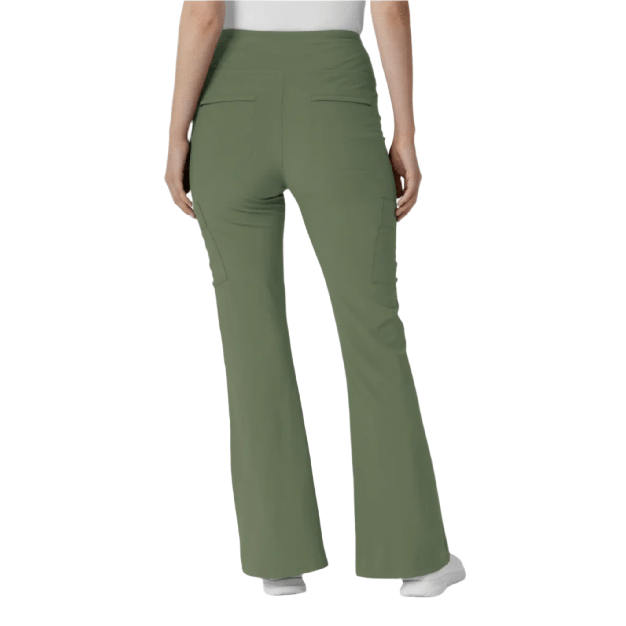 Wink Women's Renew Cargo Flare Scrub Pant - Olive by Lenny's Shoe & Apparel