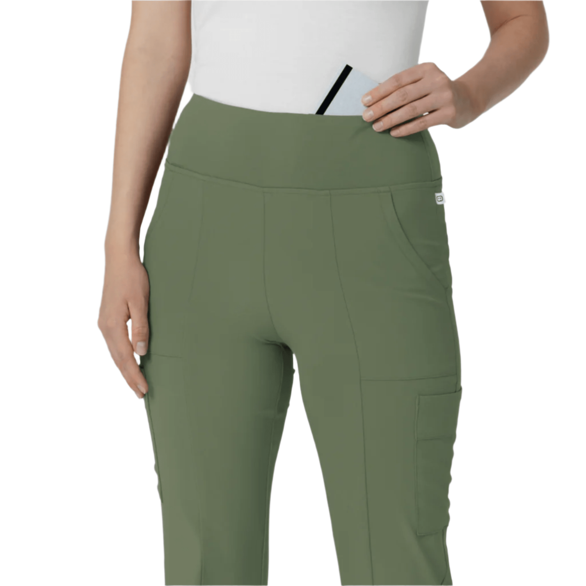 Wink Women's Renew Cargo Flare Scrub Pant - Olive by Lenny's Shoe & Apparel