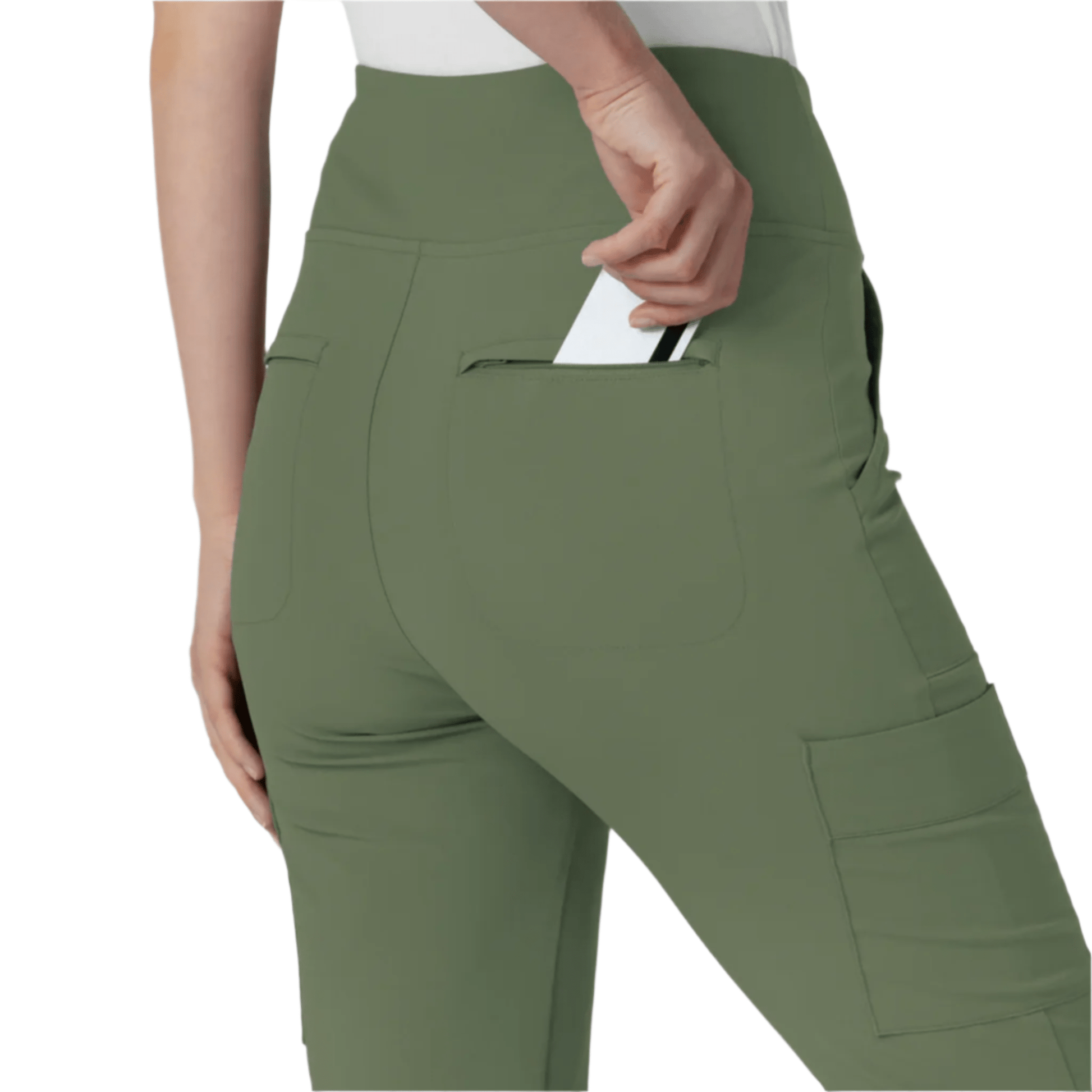 Wink Women's Renew Cargo Flare Scrub Pant - Olive by Lenny's Shoe & Apparel